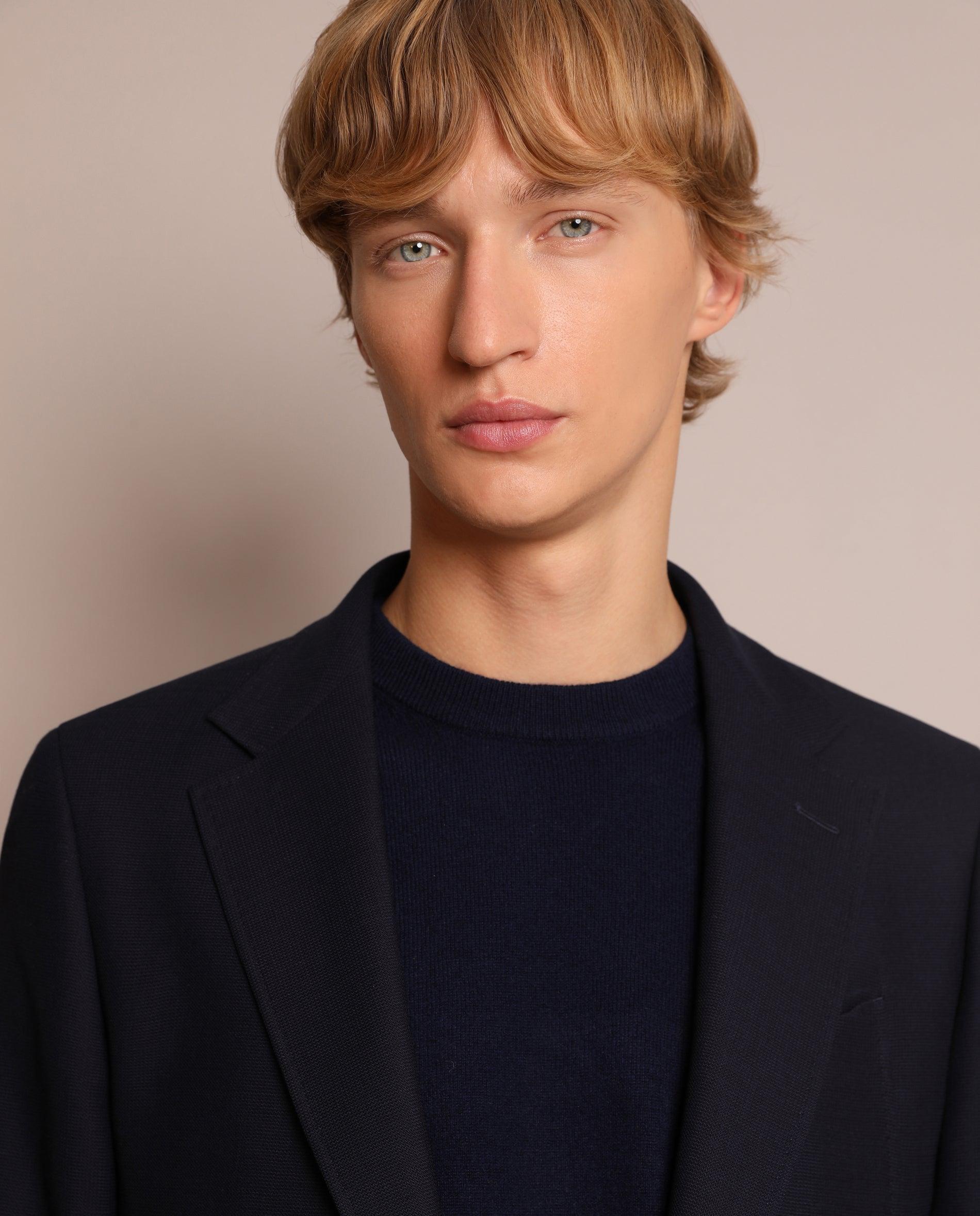Blazer Regular Fit com Fecho de Botões Navy-3