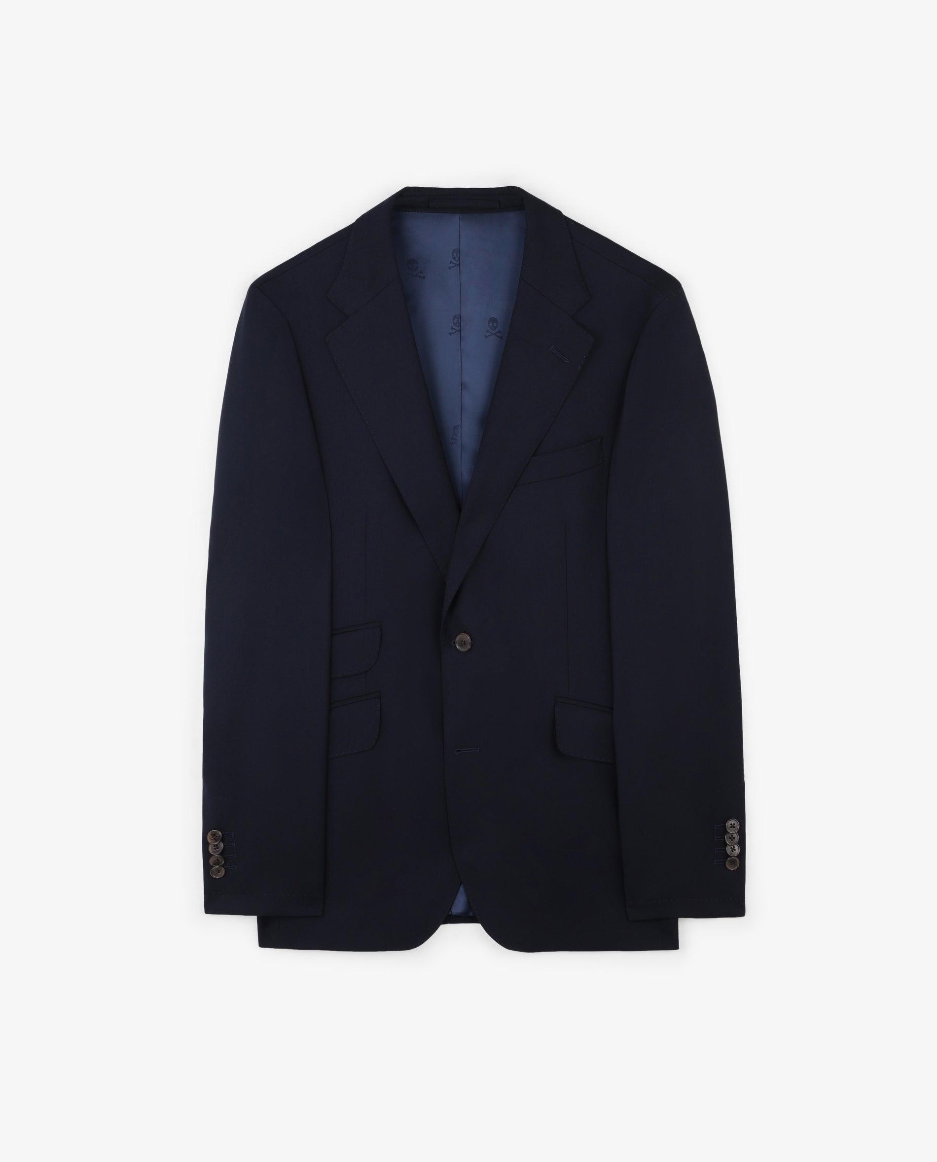 Blazer em Lã 100% com Fecho de Botões Navy-4