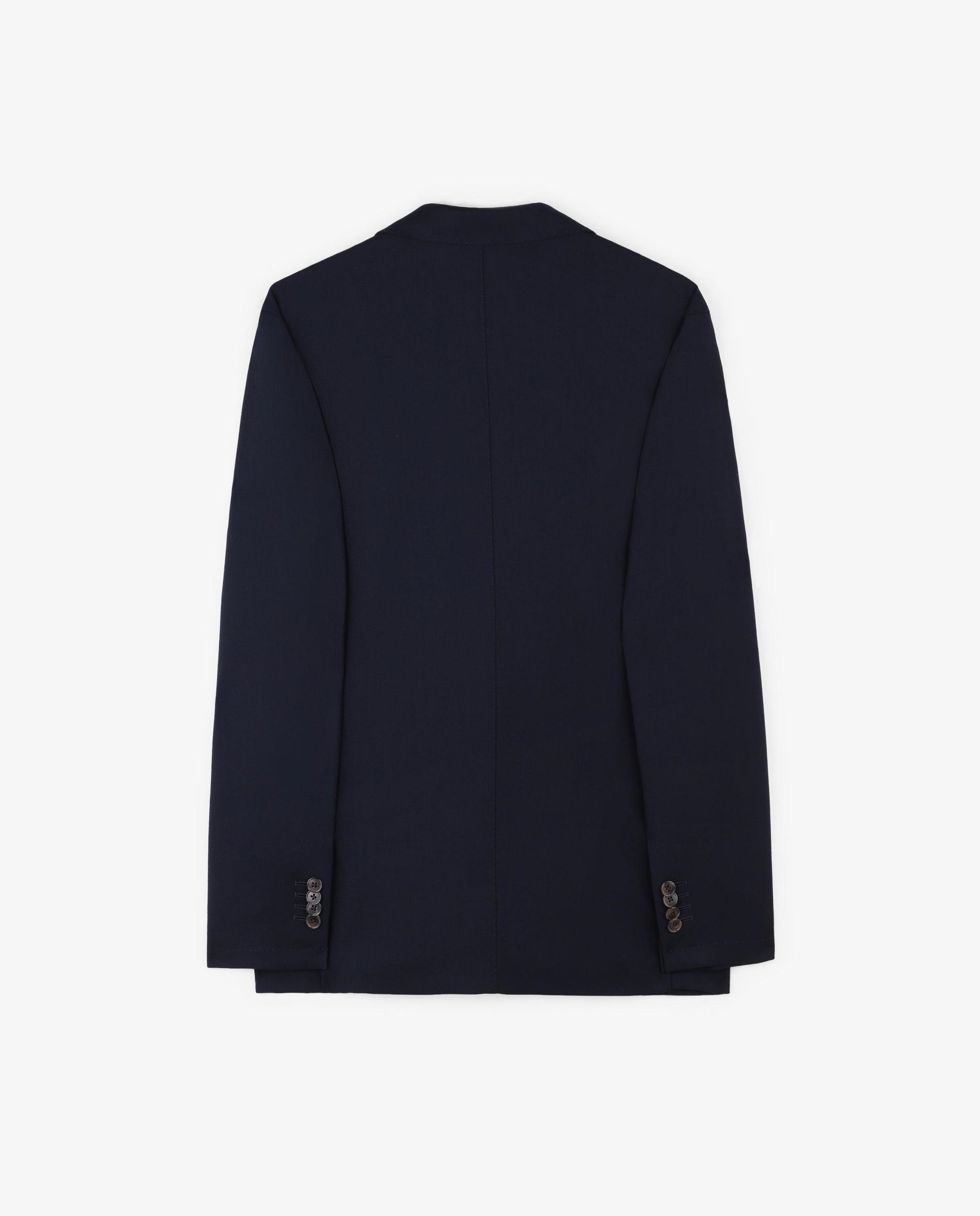 Blazer em Lã 100% com Fecho de Botões Navy-5