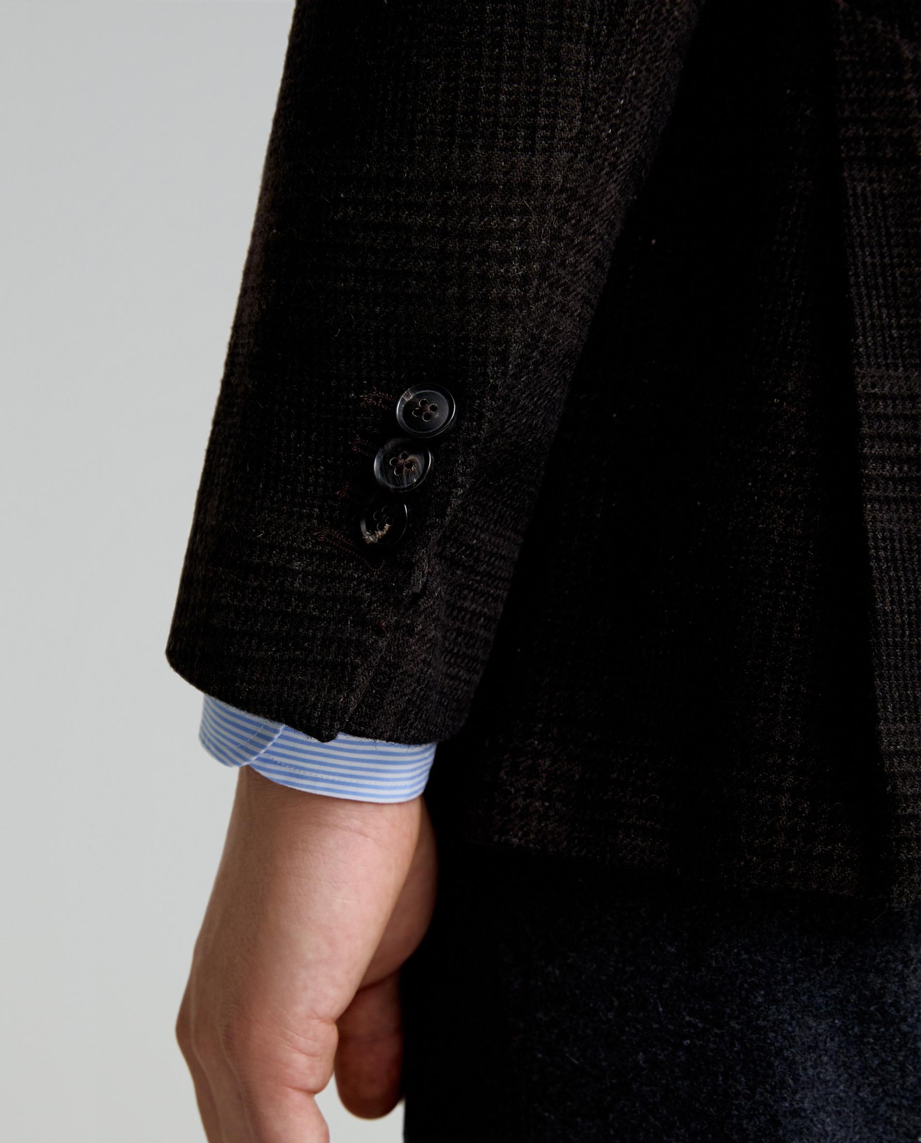 Blazer Aos Quadrados Regular Fit Castanho-4