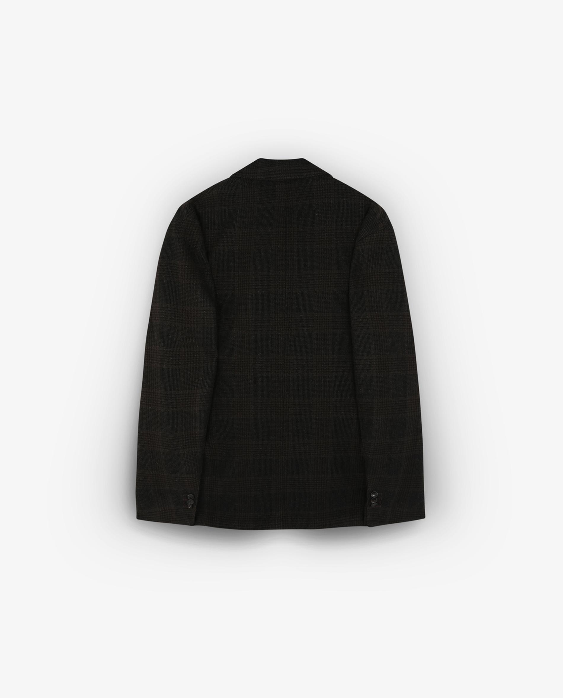Blazer Aos Quadrados Regular Fit Castanho-7