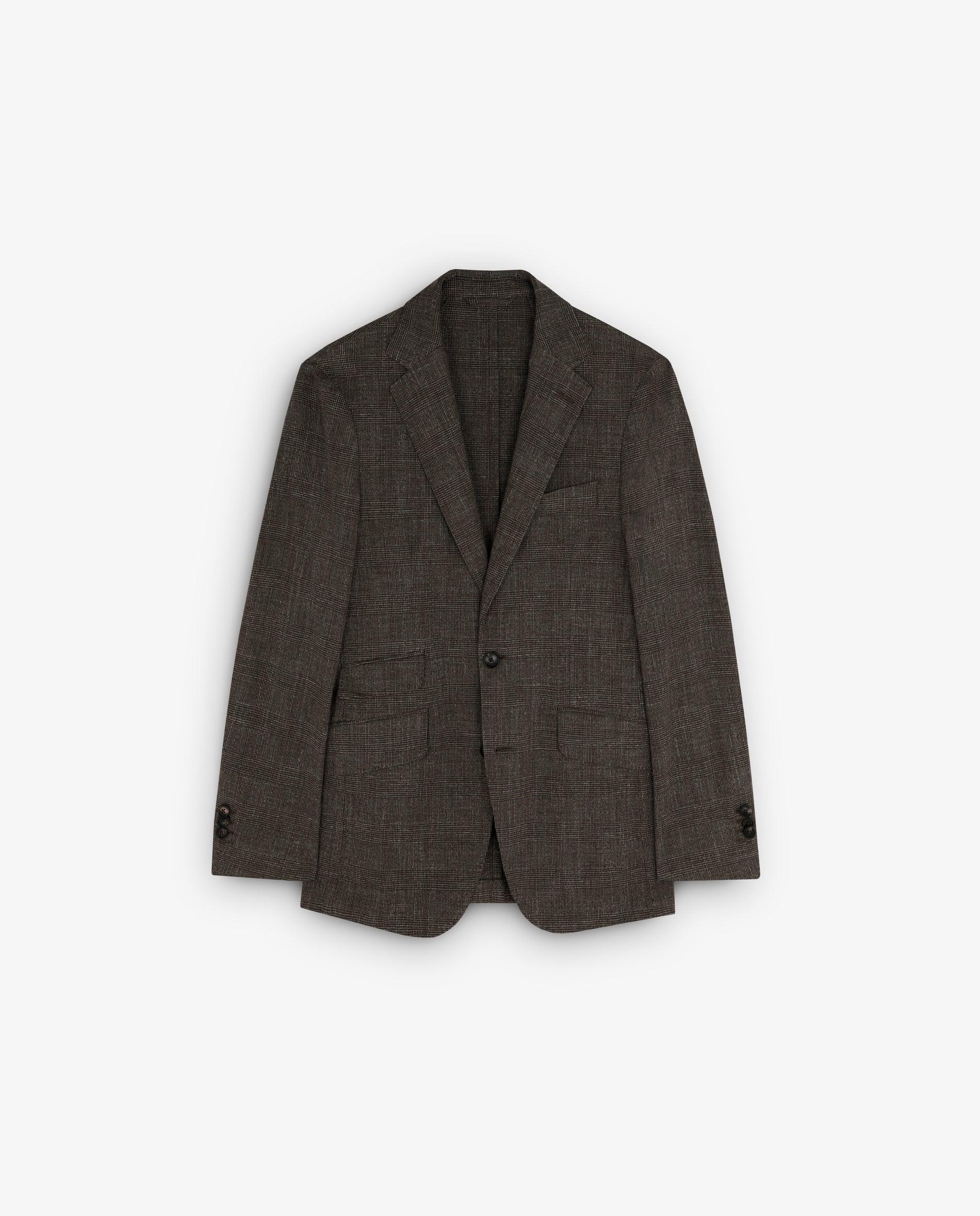 Blazer Regular Fit com Lapelas com Muescas Castanho-1