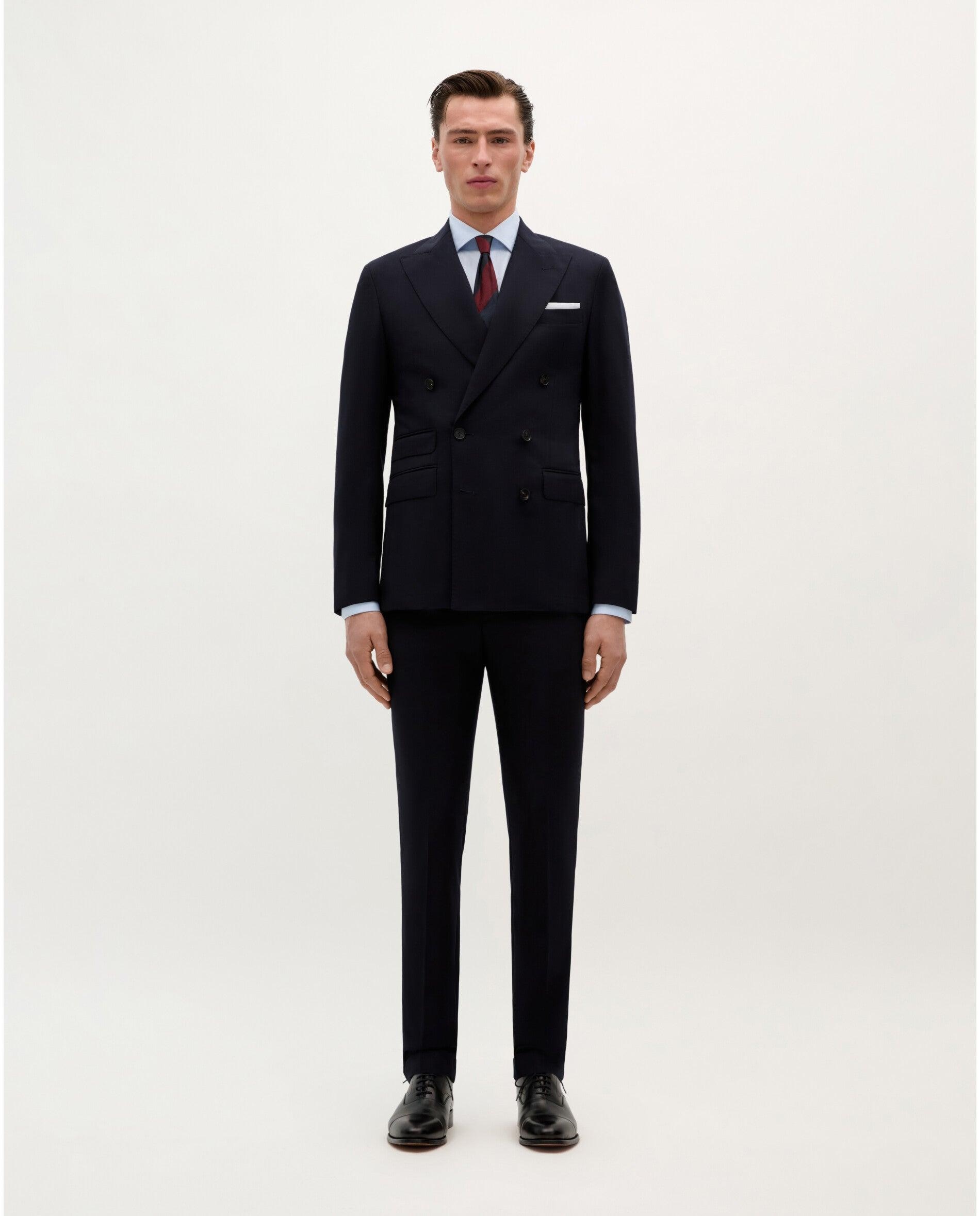 Blazer Cruzado com Botões Duplos Navy-2