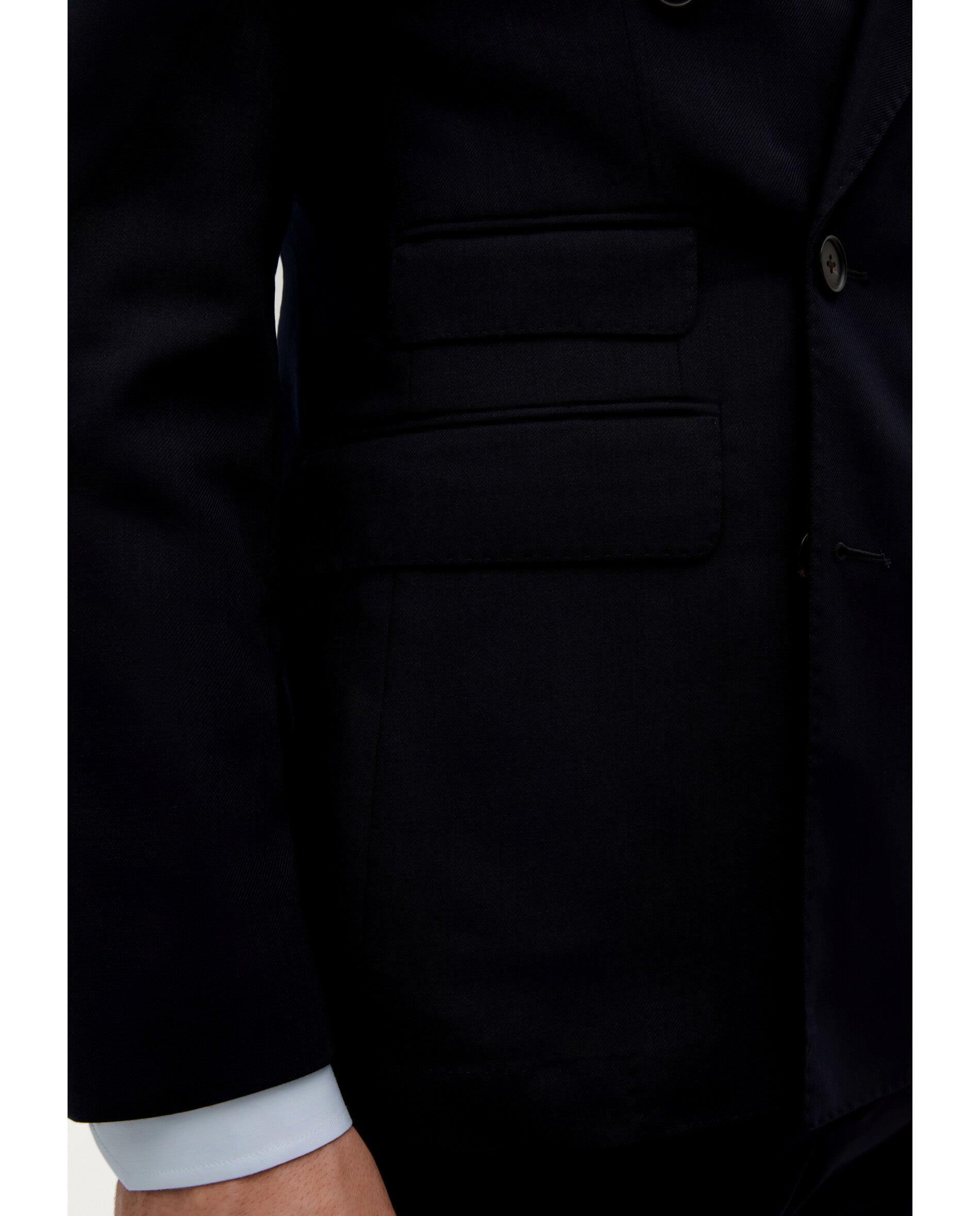 Blazer Cruzado com Botões Duplos Navy-5