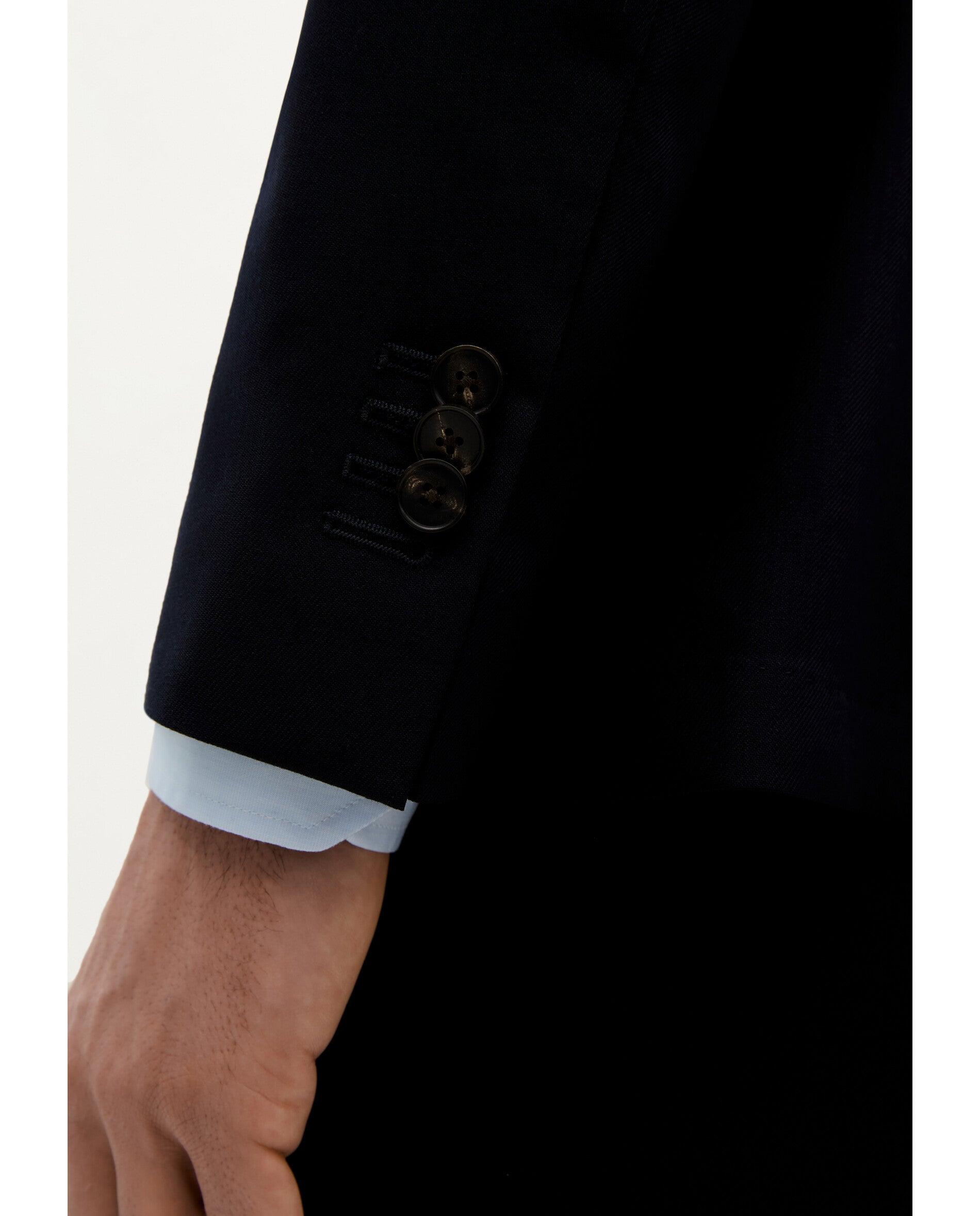 Blazer Cruzado com Botões Duplos Navy-6