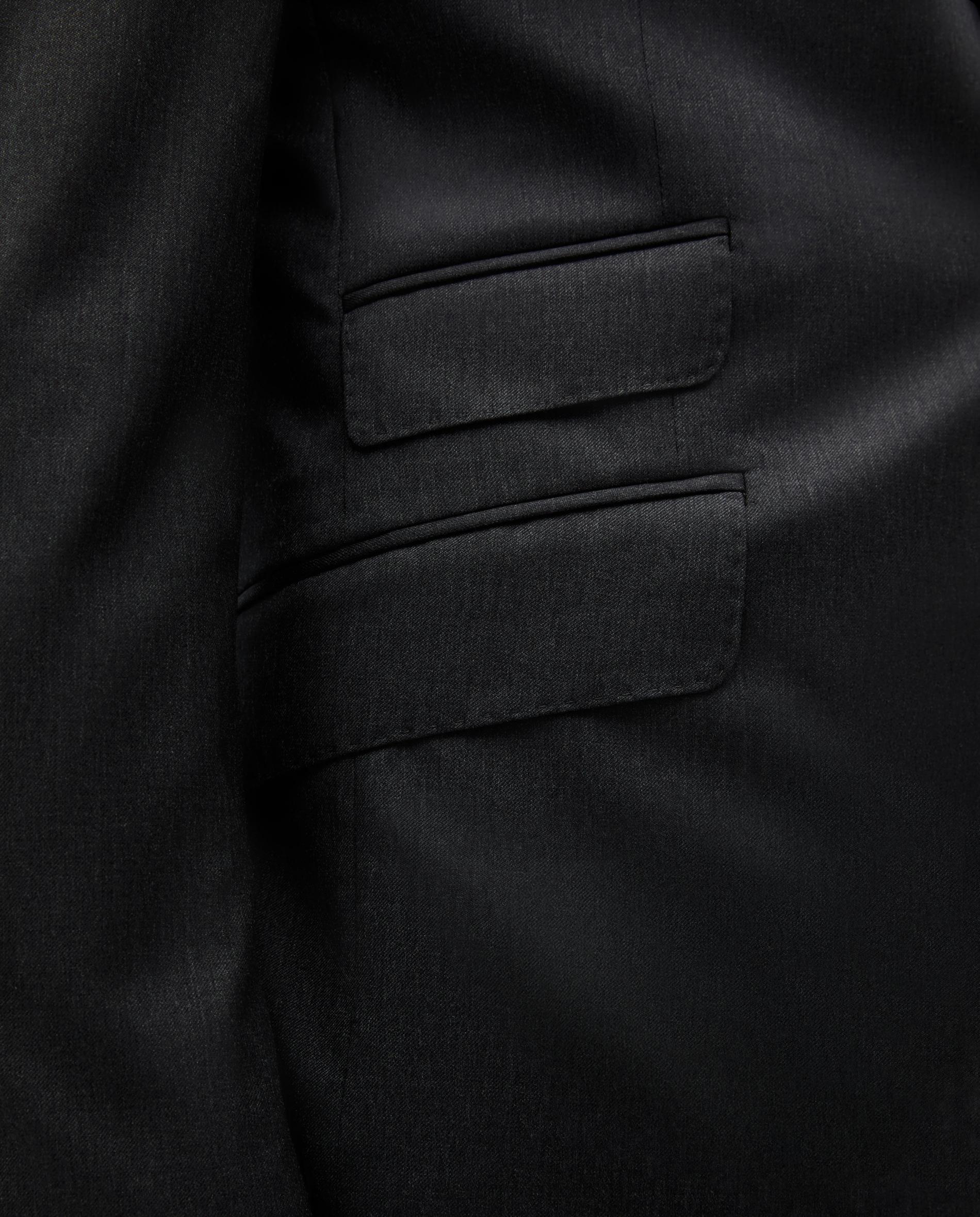 Blazer Regular Fit de Lã Grafite-4