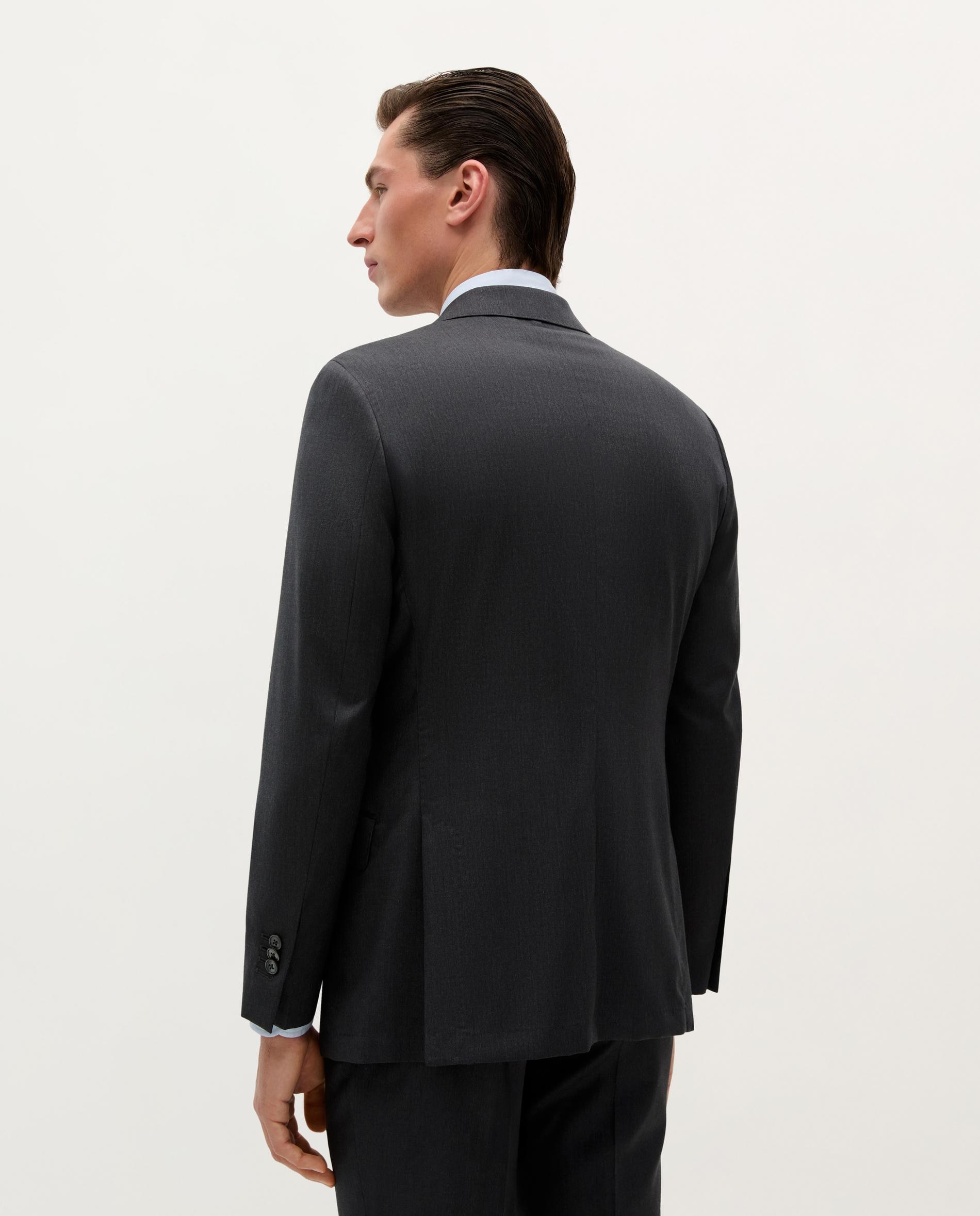 Blazer Regular Fit de Lã Grafite-6