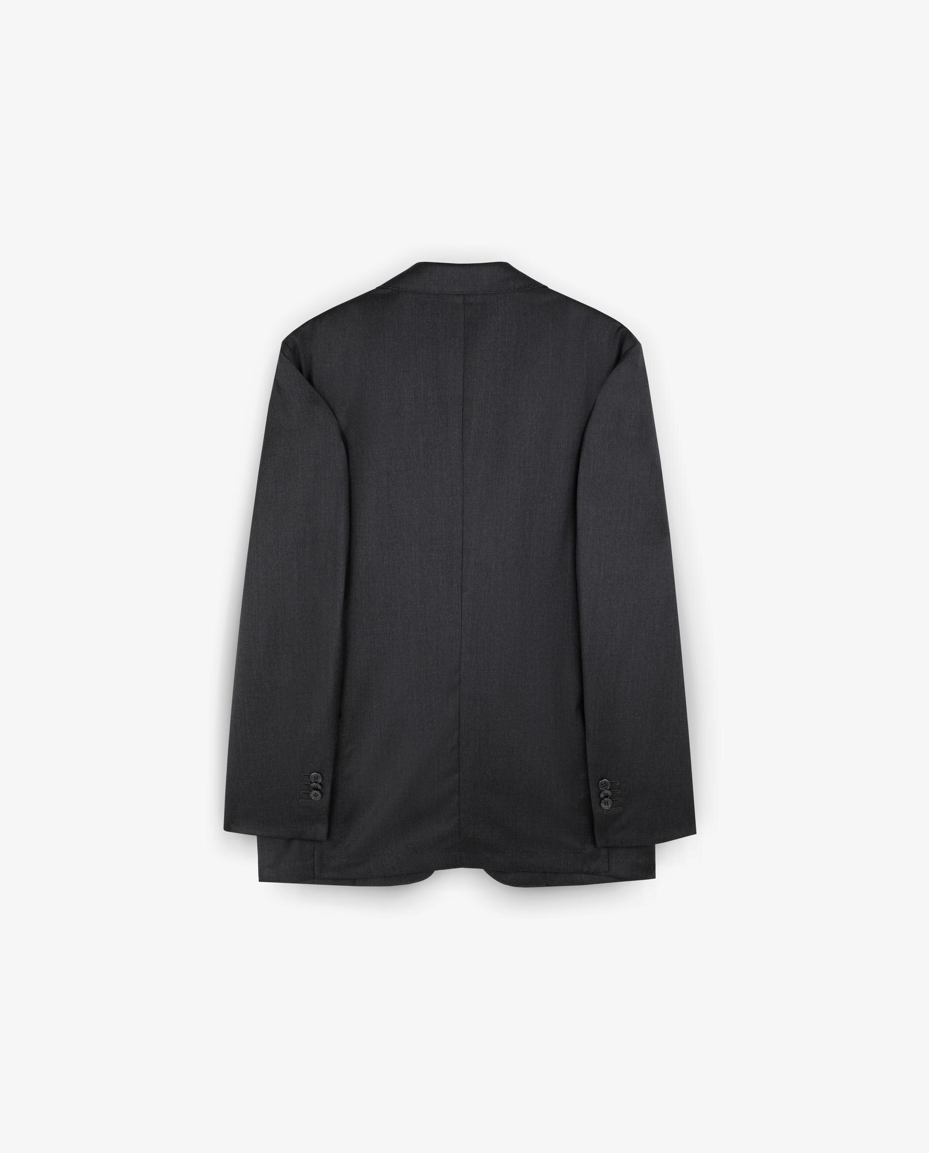 Blazer Regular Fit de Lã Grafite-8