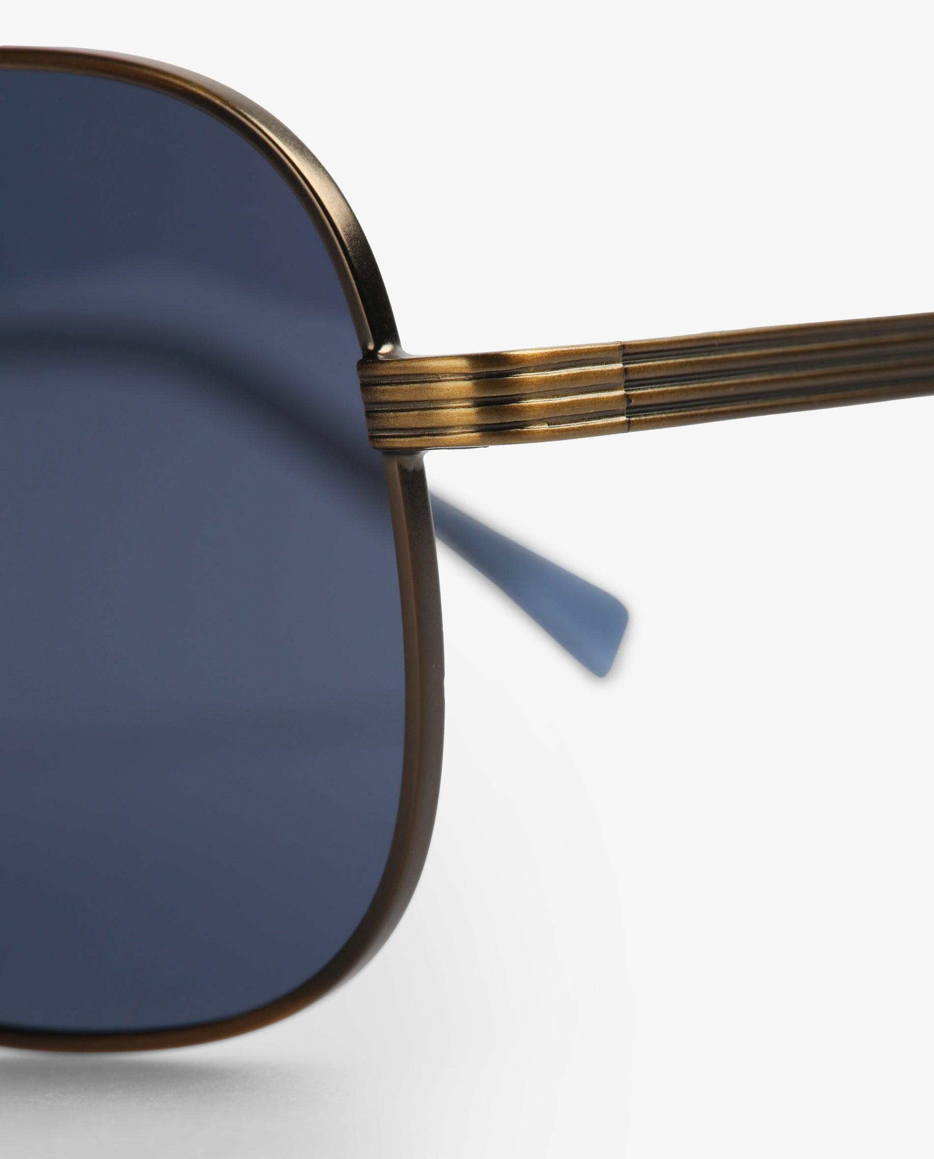 Óculos de Sol de Acetato em Azul Azul-4