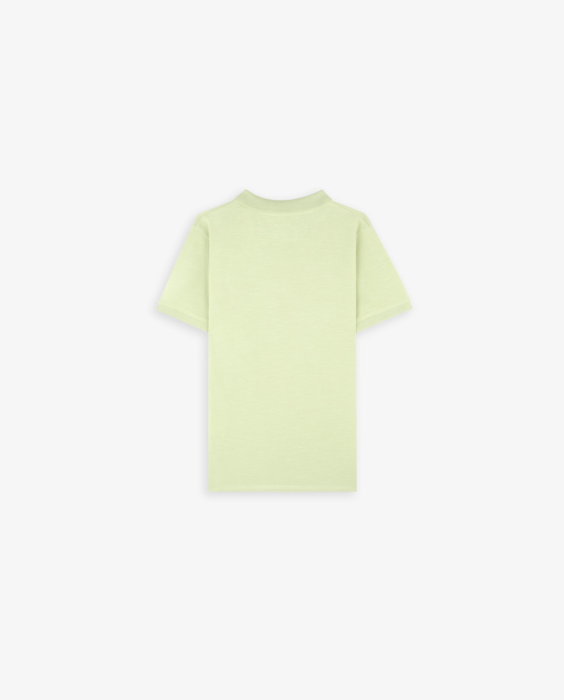Polo Infantil de Manga Curta com Caveira em Contraste Scalpers Verde-claro-5