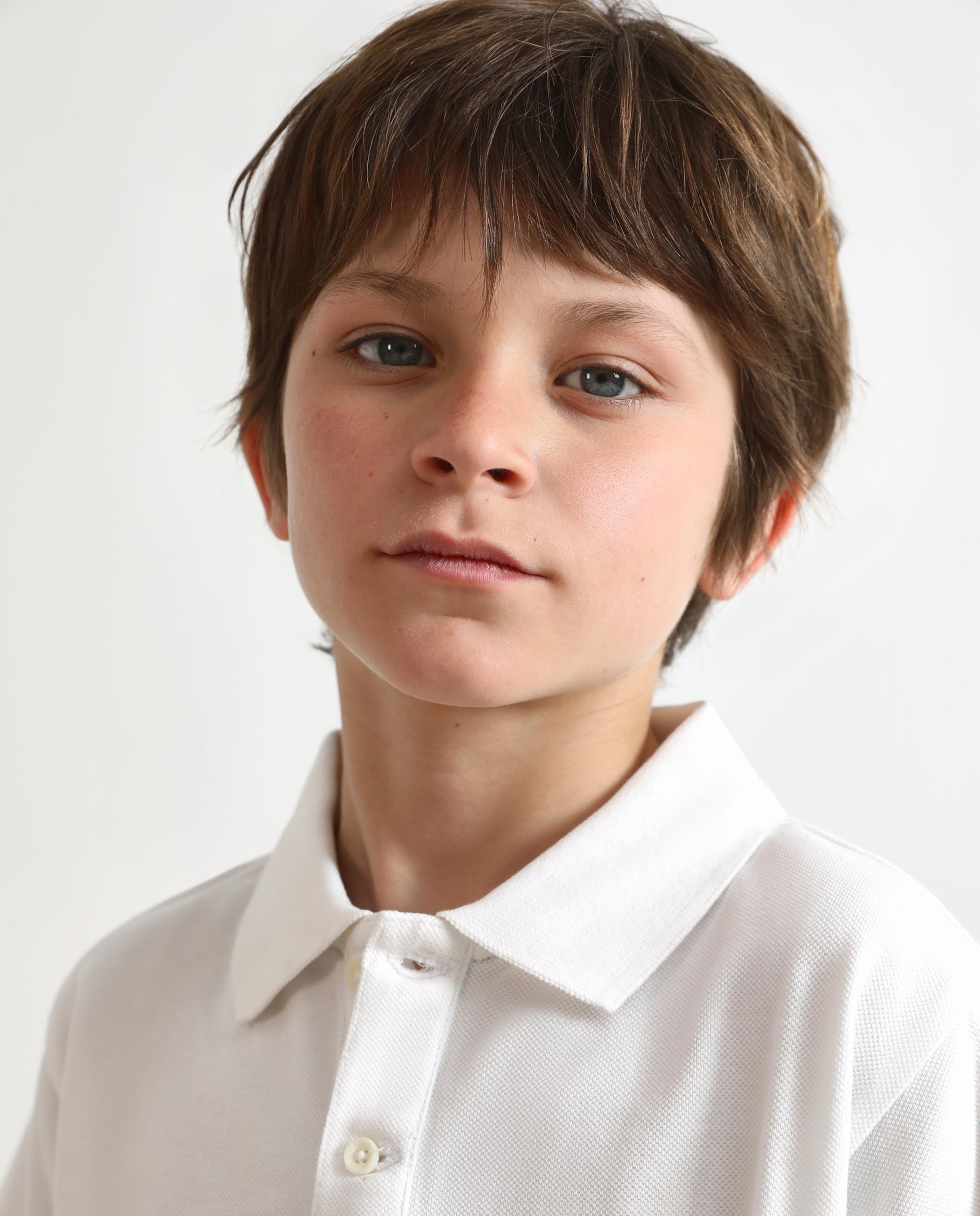 Polo Infantil de Algodão com Manga Curta Branco-3