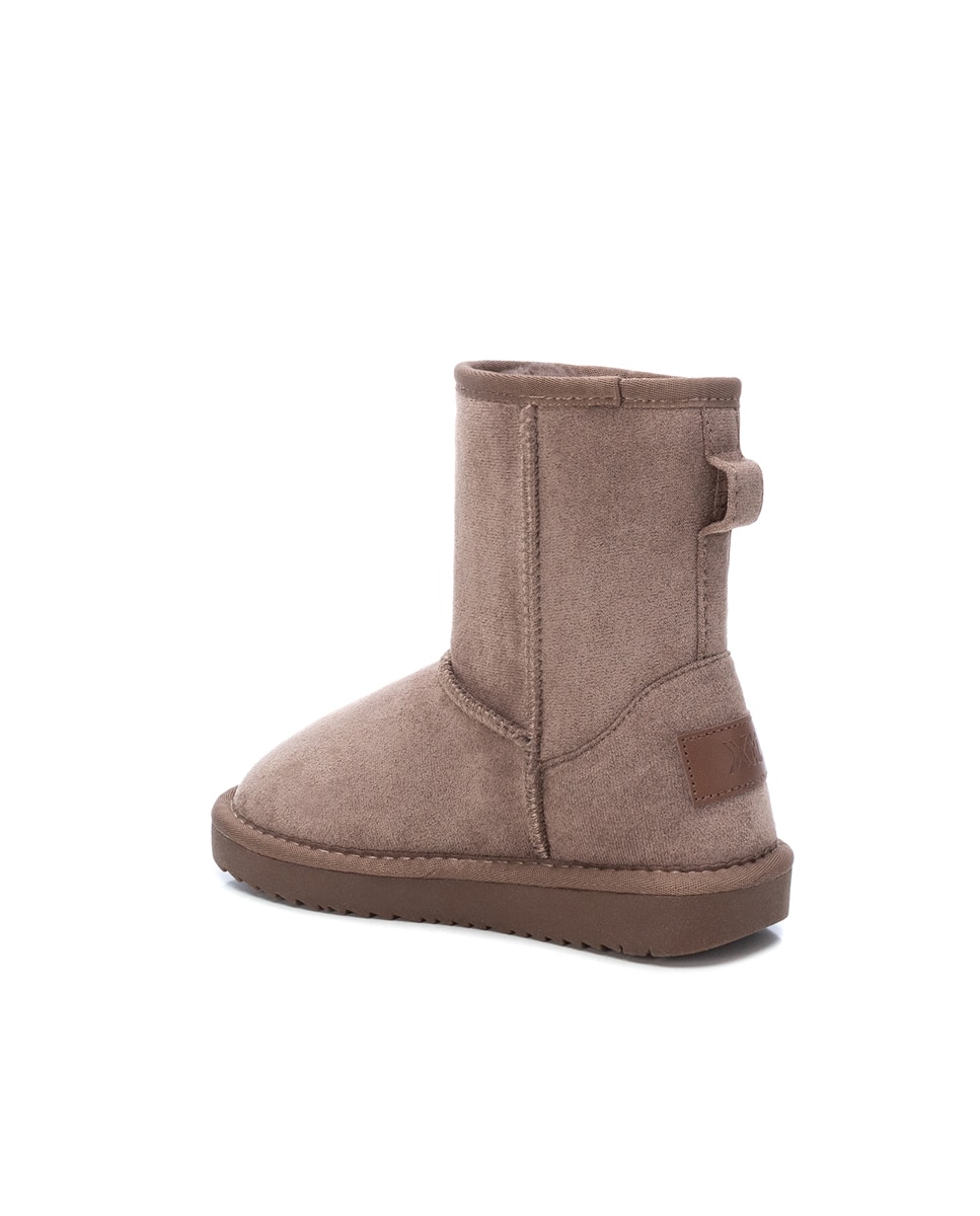 Botins Infantil Estilo Australiana com Pelo Interior Castanho-3