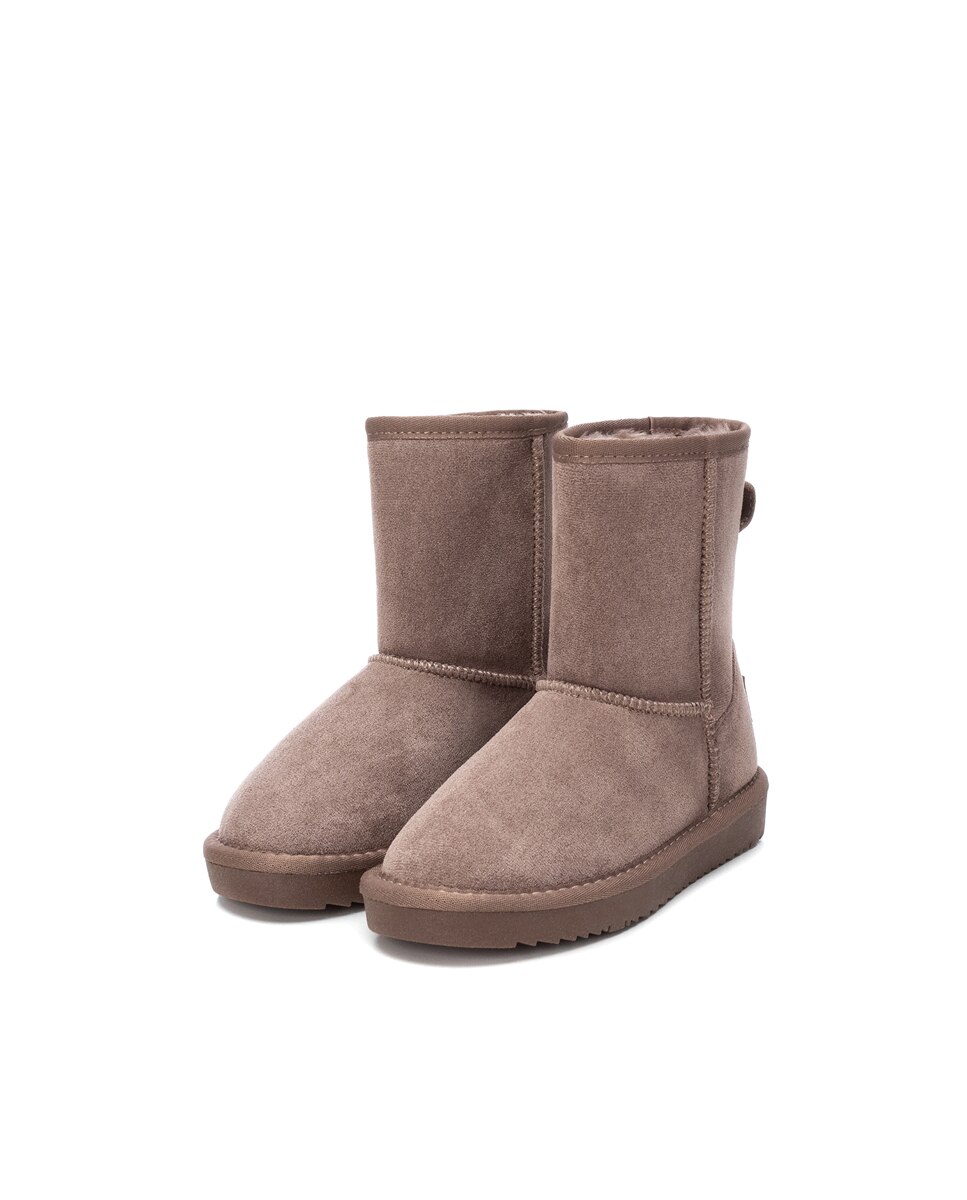 Botins Infantil Estilo Australiana com Pelo Interior Castanho-4