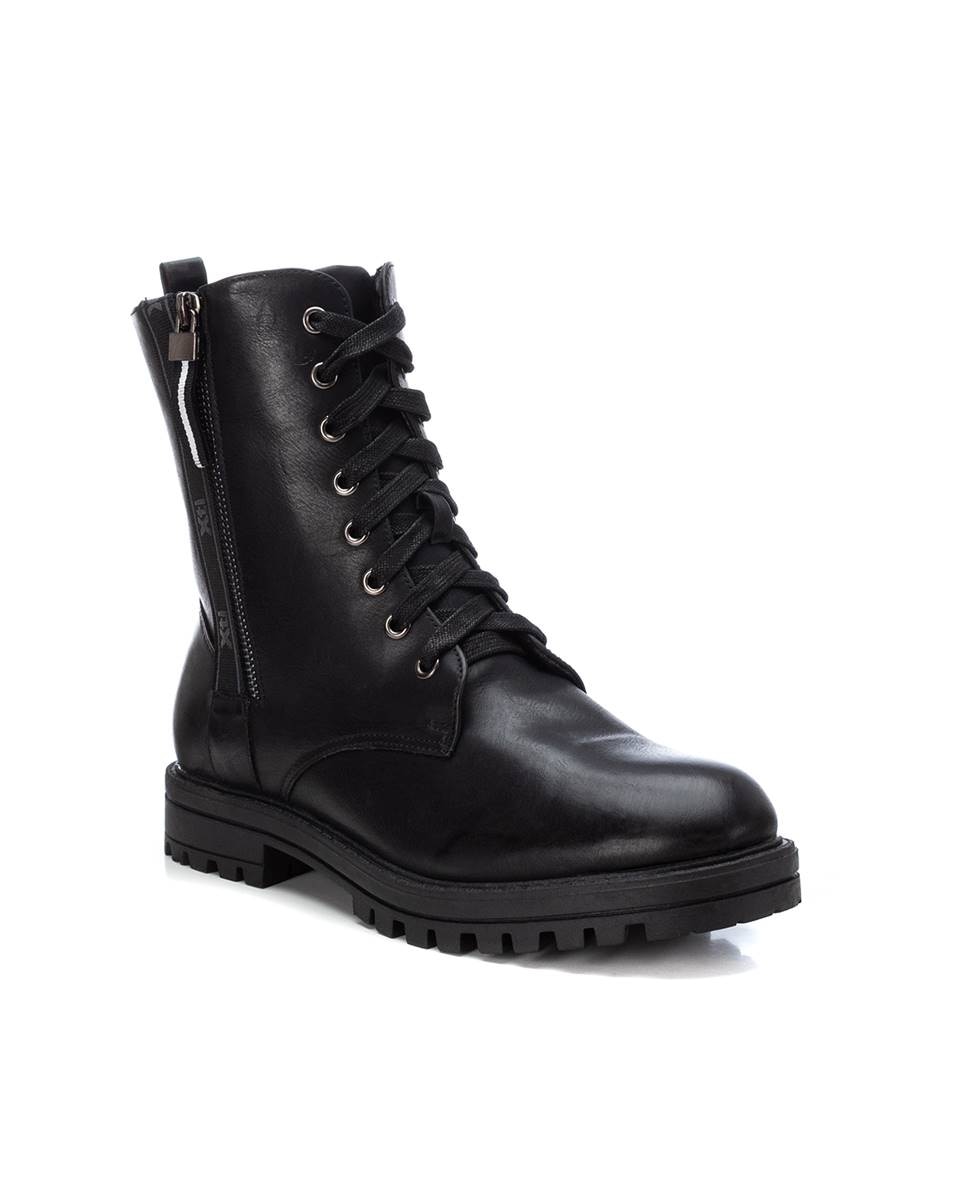 Botins Militar com Cordões Preto-2