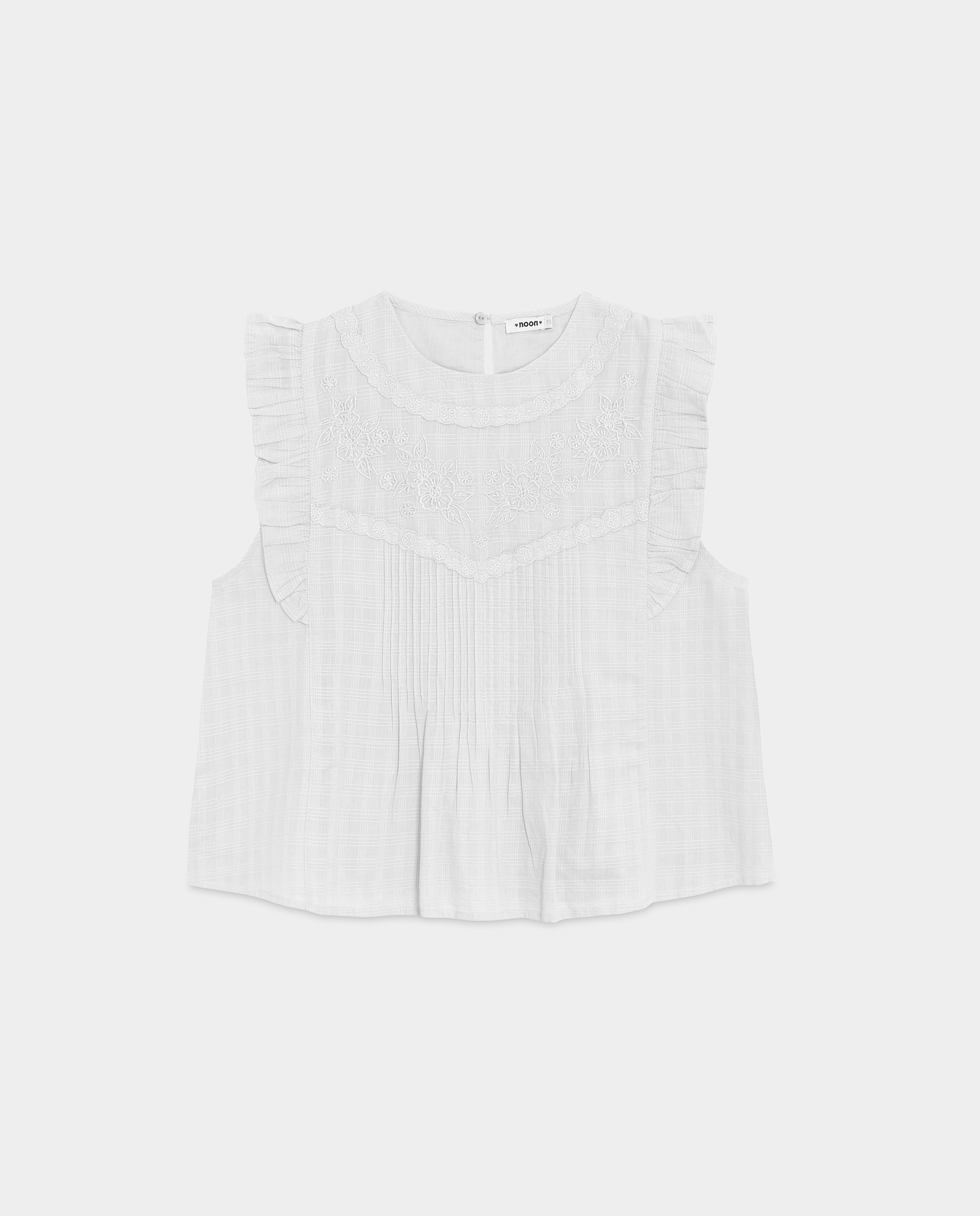 Blusa com Detalhe de Pregas Branco-4