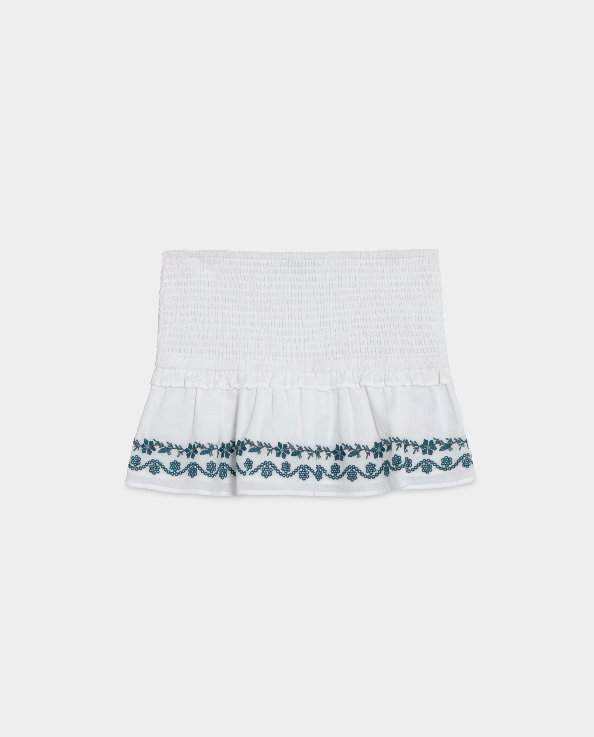 Top com Bordados Branco-4
