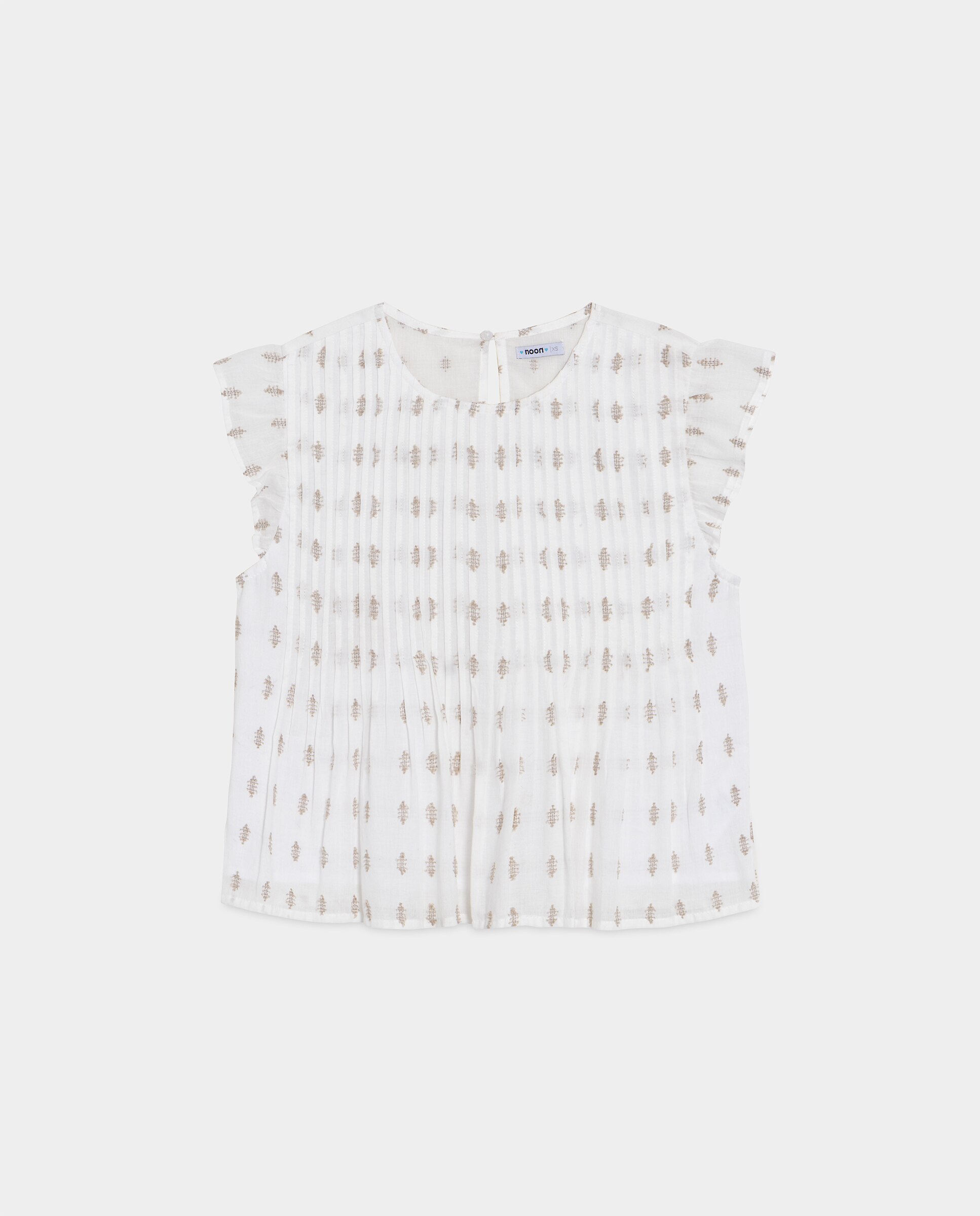 Blusa com Detalhe de Pregas Cru-4