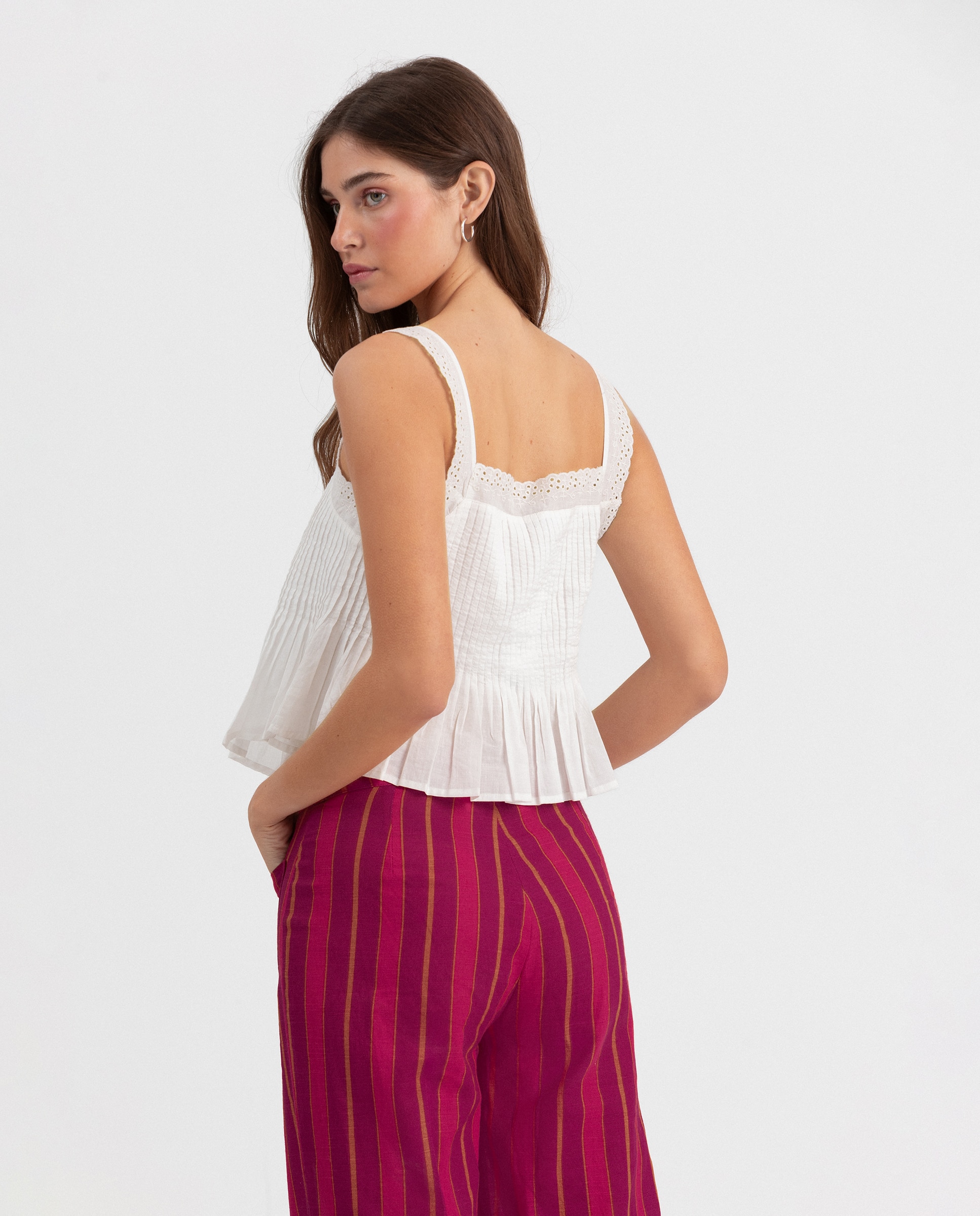 Top Liso com Alças Branco-2