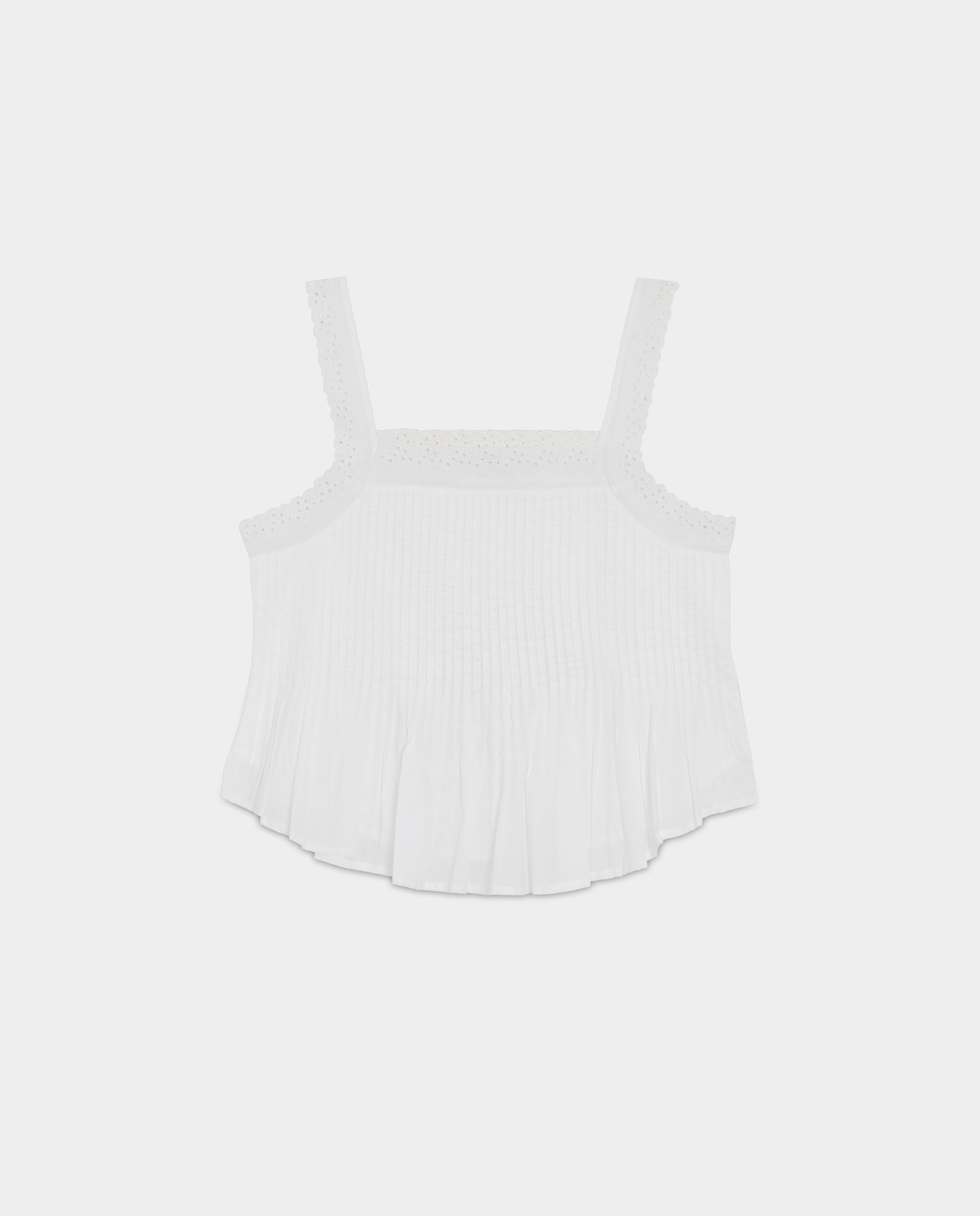 Top Liso com Alças Branco-5