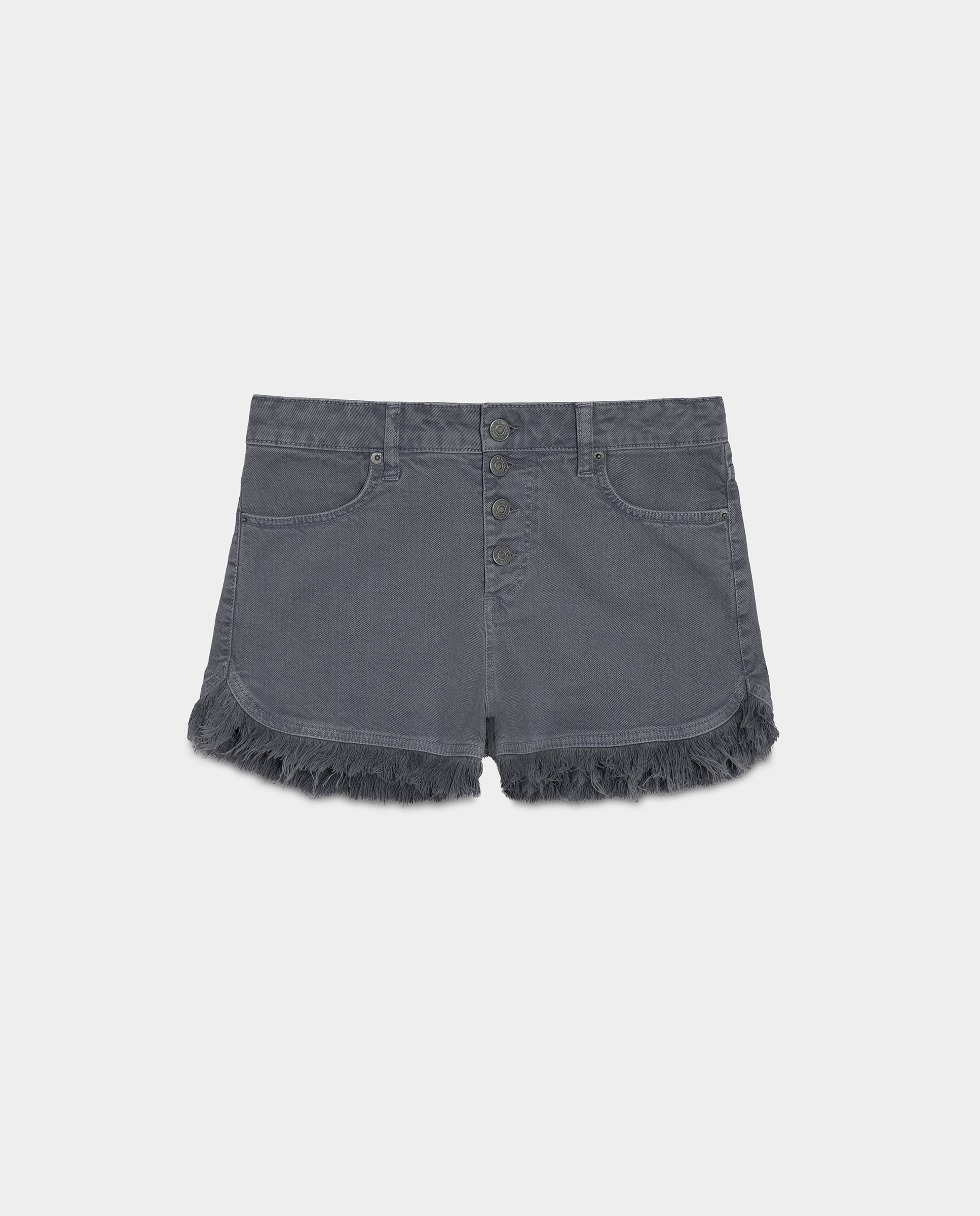 Shorts Desfiados com Bolsos Azul-marinho-4
