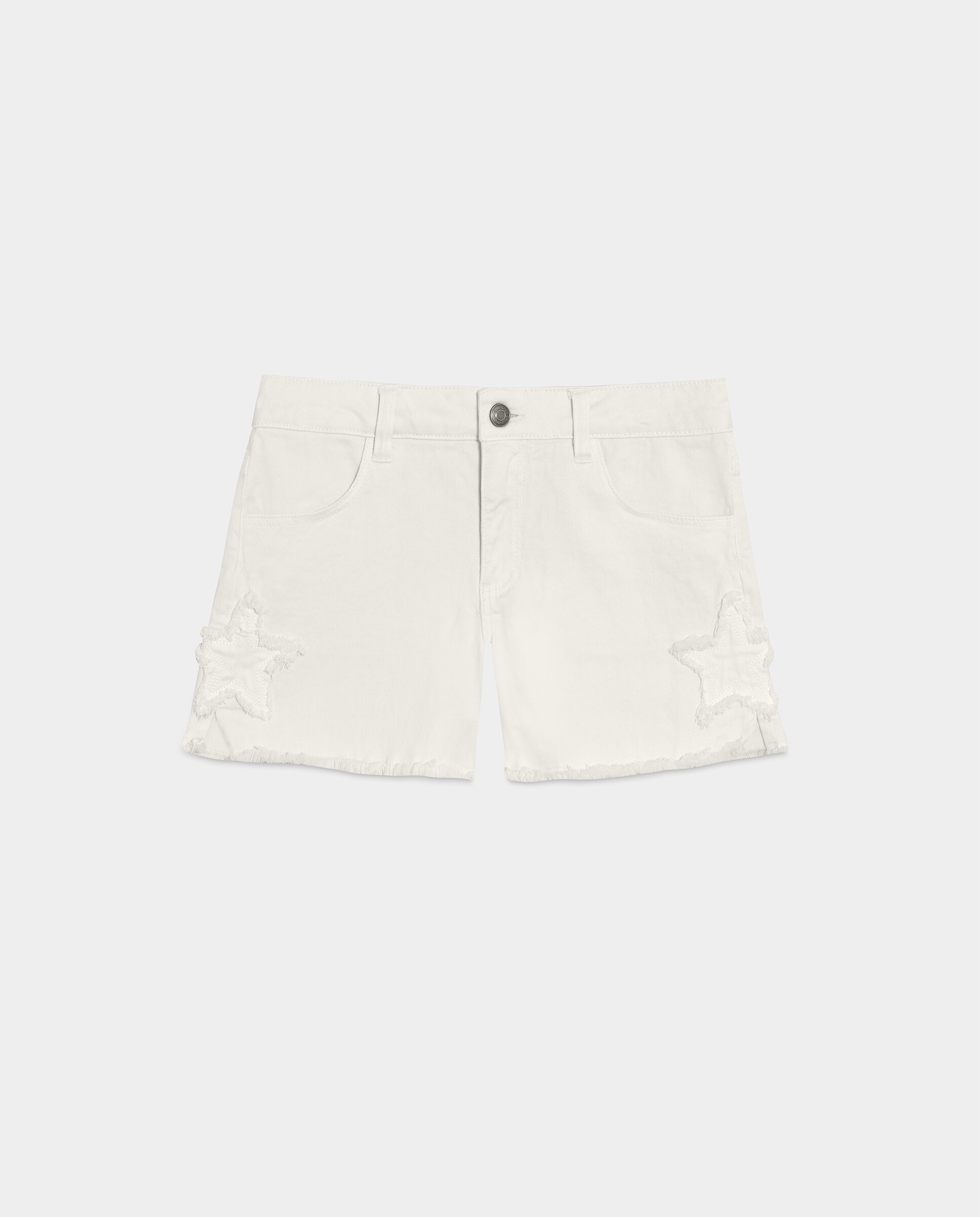 Short com Estrelas Lateral Cru-5