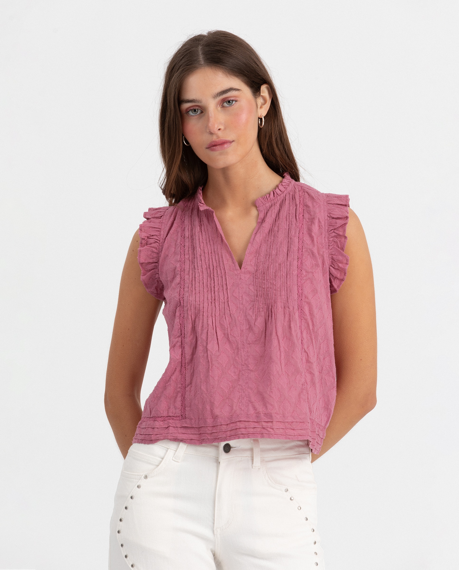 Imagem 0 de Blusa com Decote em V