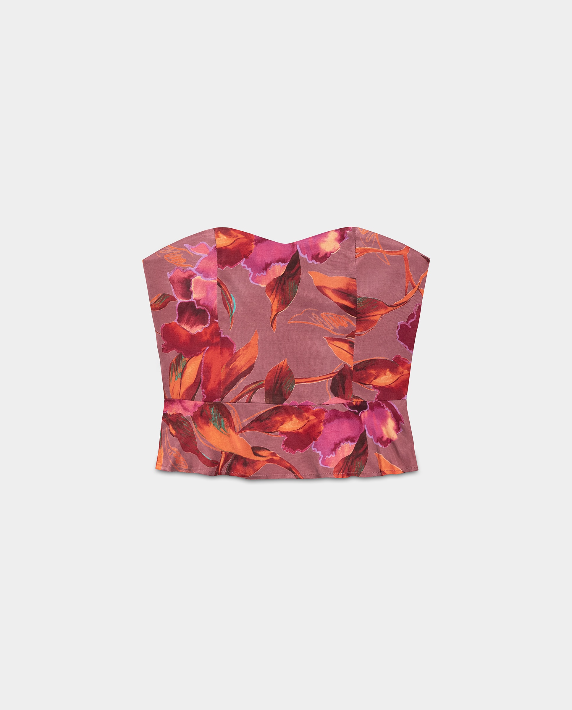 Top Cai-cai com Folho Laranja-5