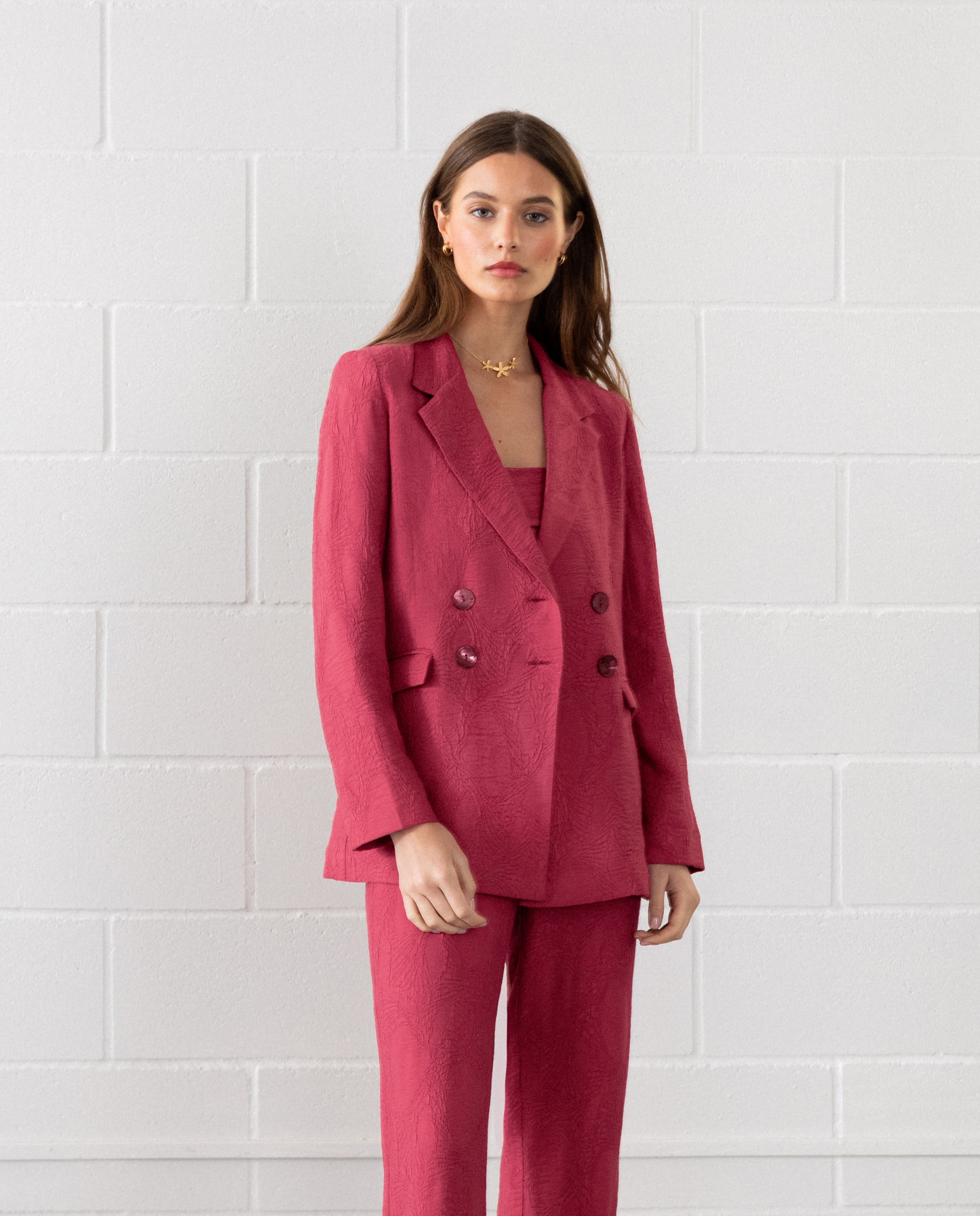 Imagem 0 de Blazer Cruzada com Lapela