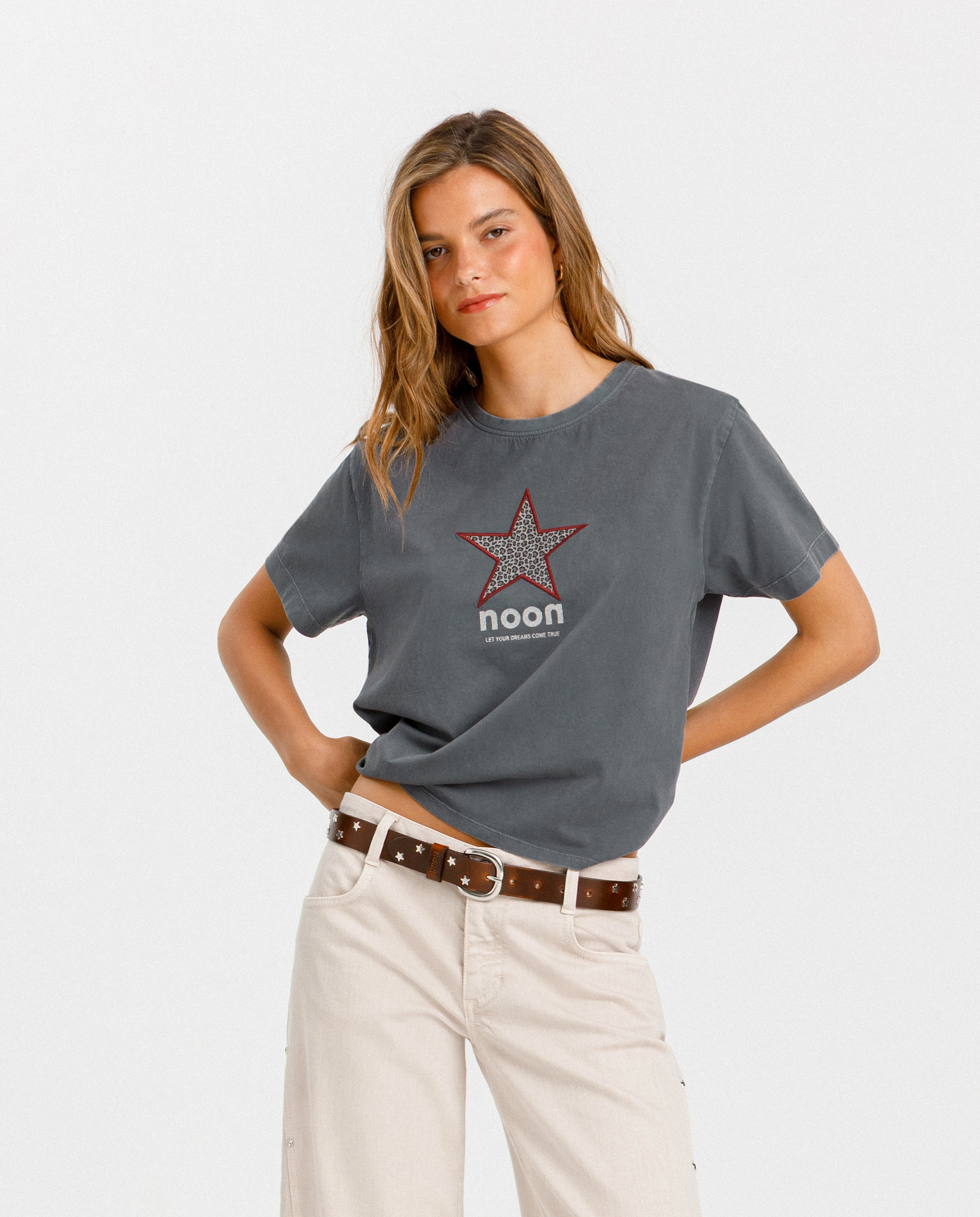 Imagem 0 de T-shirt de Manga Curta com Estrela
