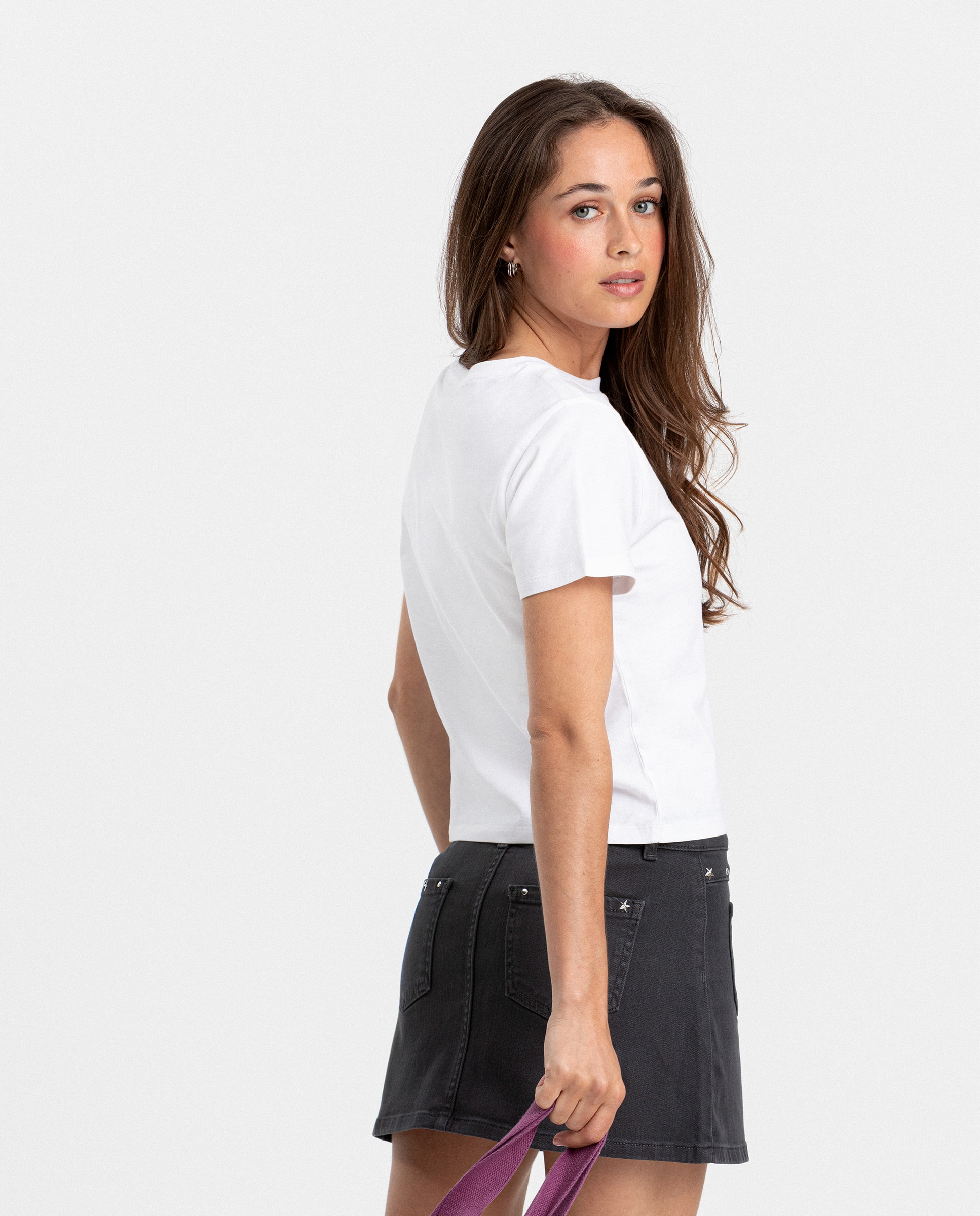 T-shirt com Logo Branco-2
