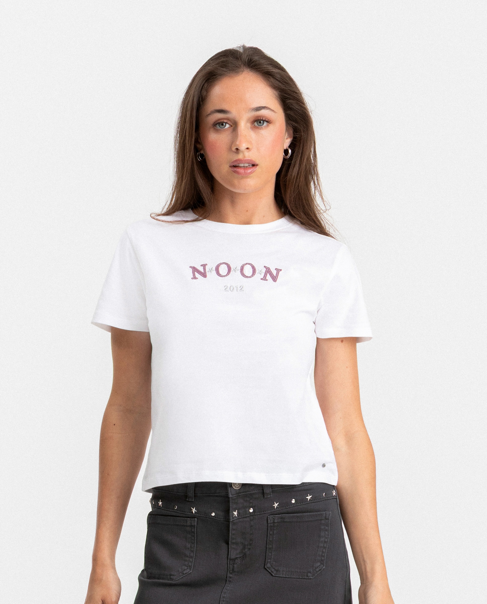 T-shirt com Logo Branco-3