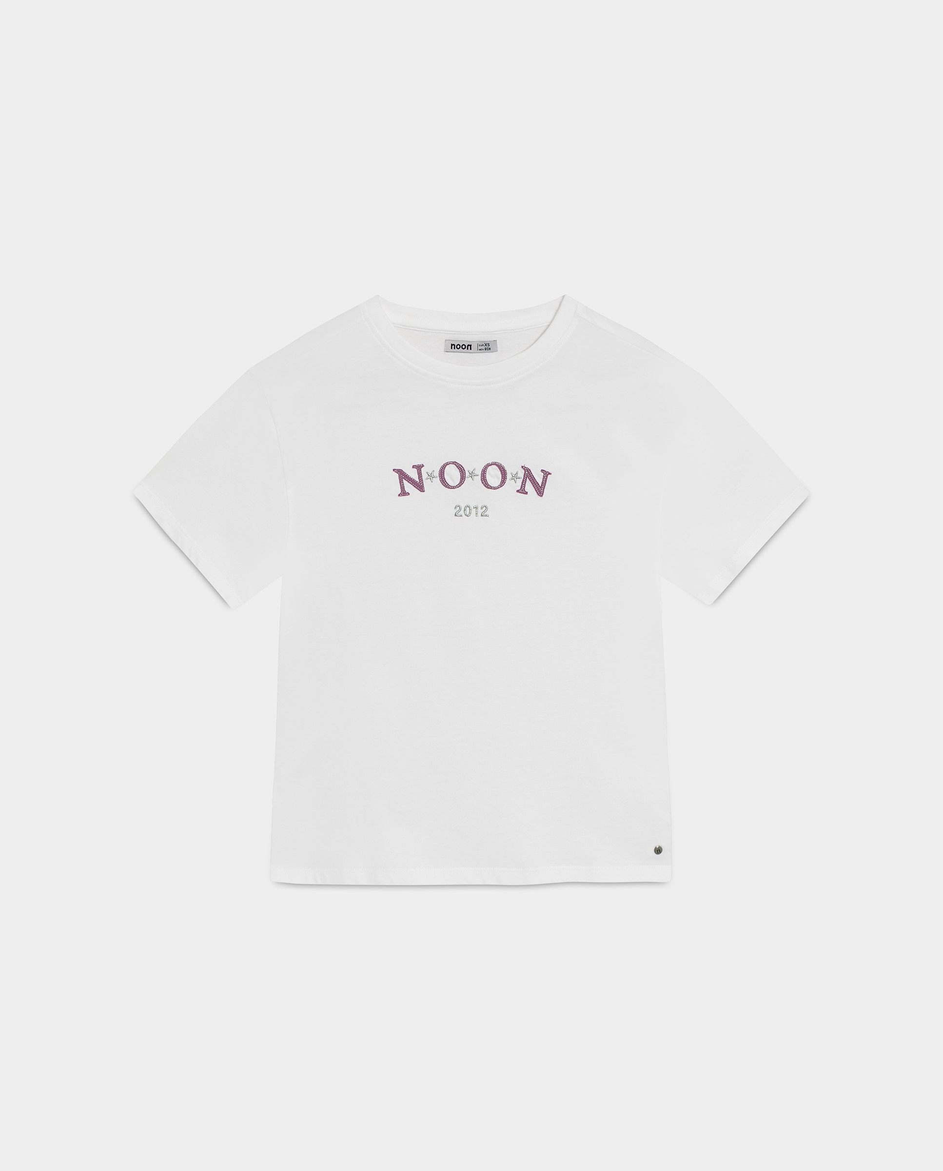 T-shirt com Logo Branco-5