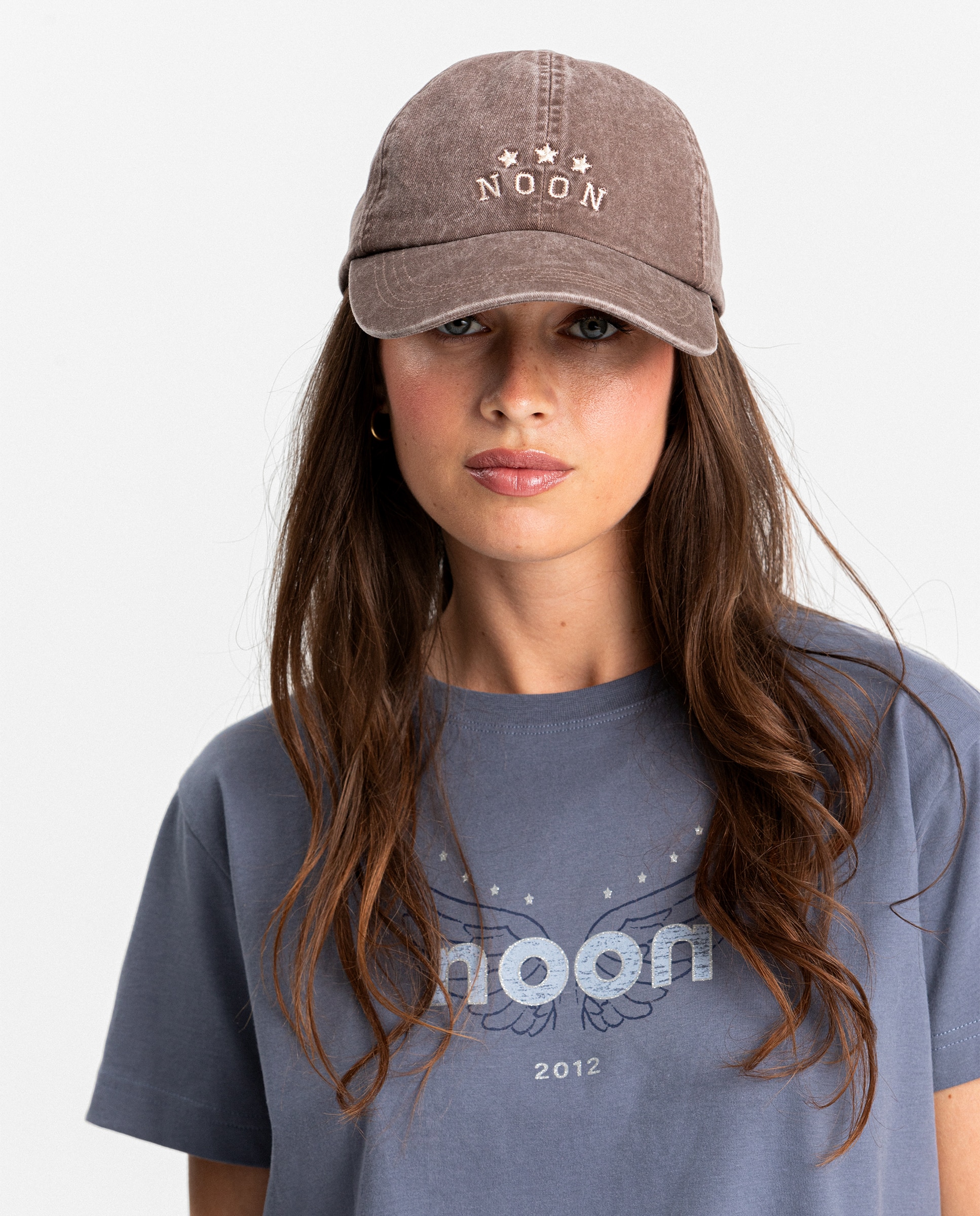 T-shirt com Logo e Asas Azul-3