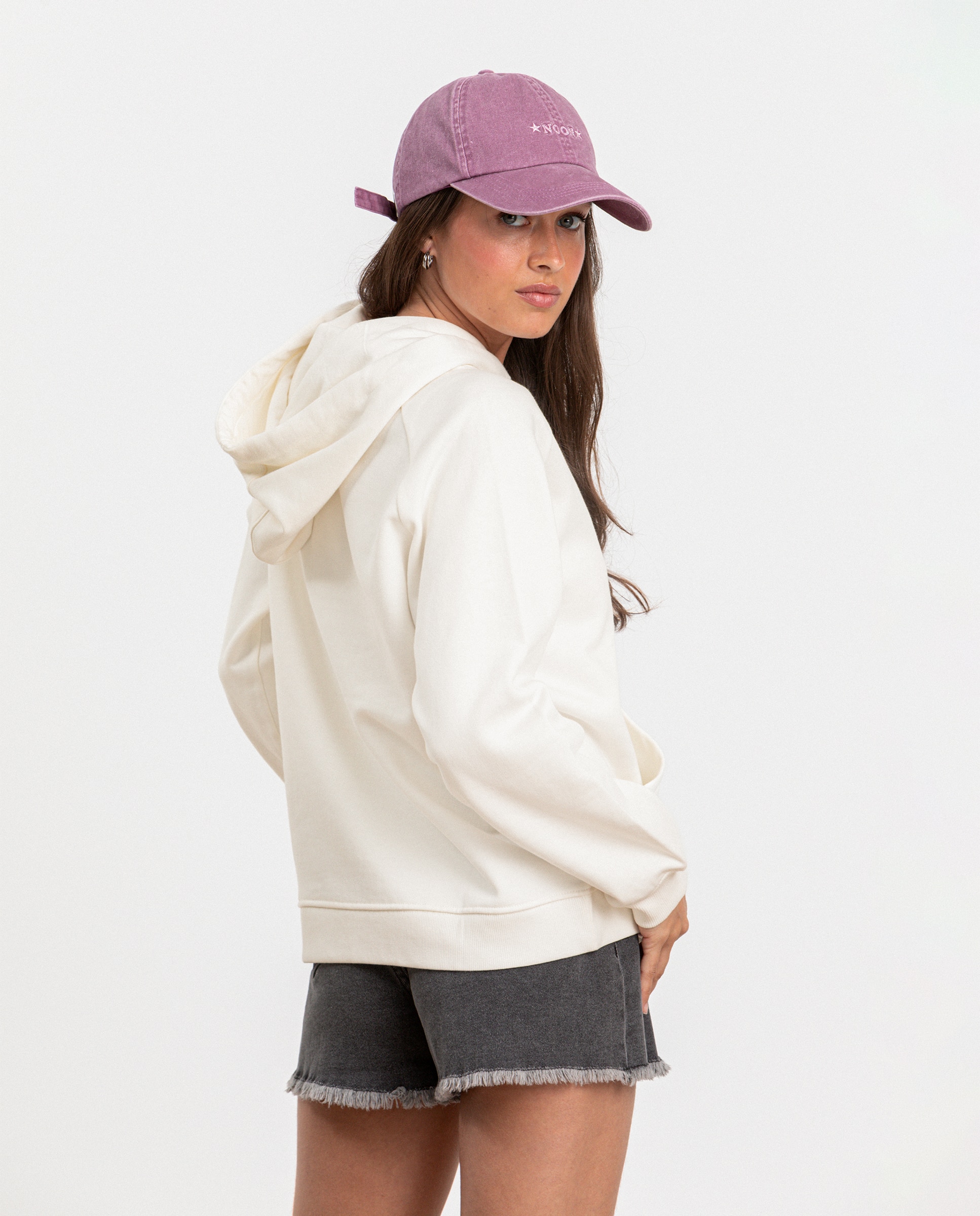 Sweatshirt com Capuz e Logo Cru-2