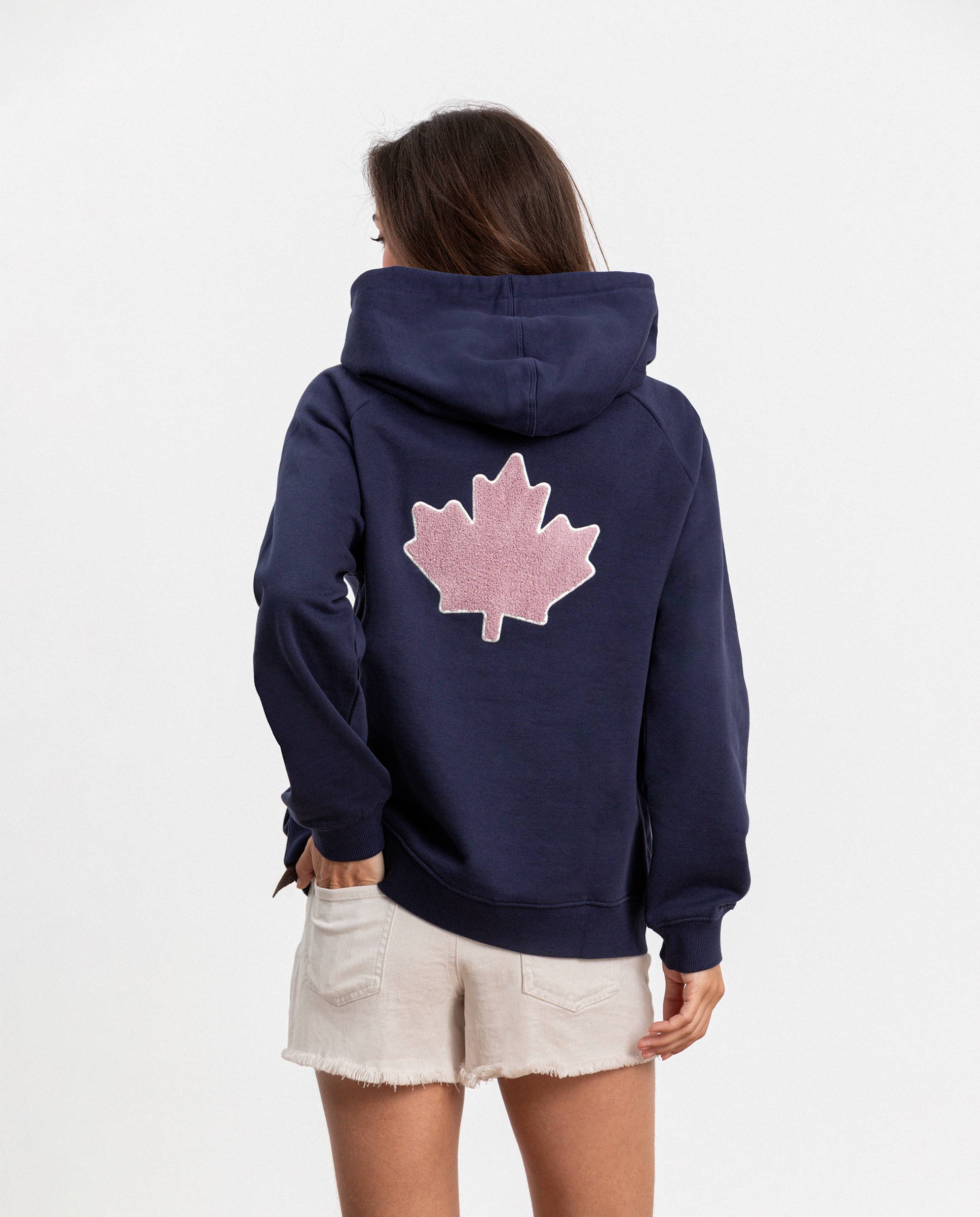 Sweatshirt com Capuz e Logo Azul-2
