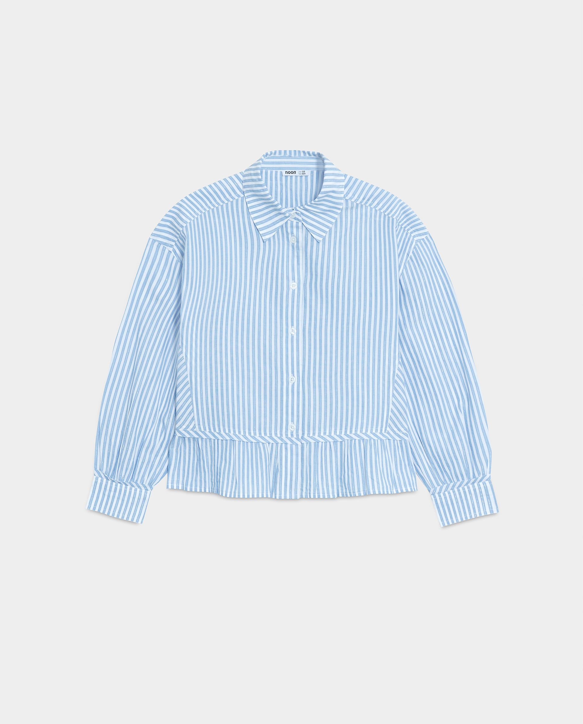Camisa Às Riscas Azul-5