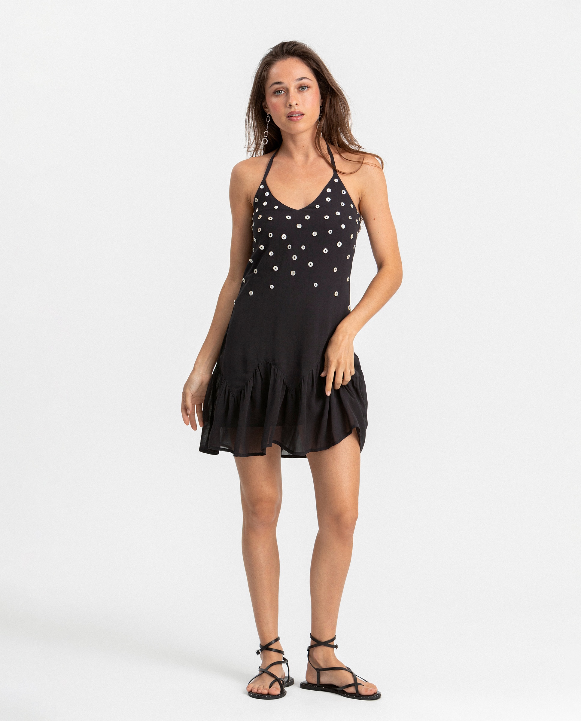 Imagem 0 de Vestido Curto com Detalhe Botões