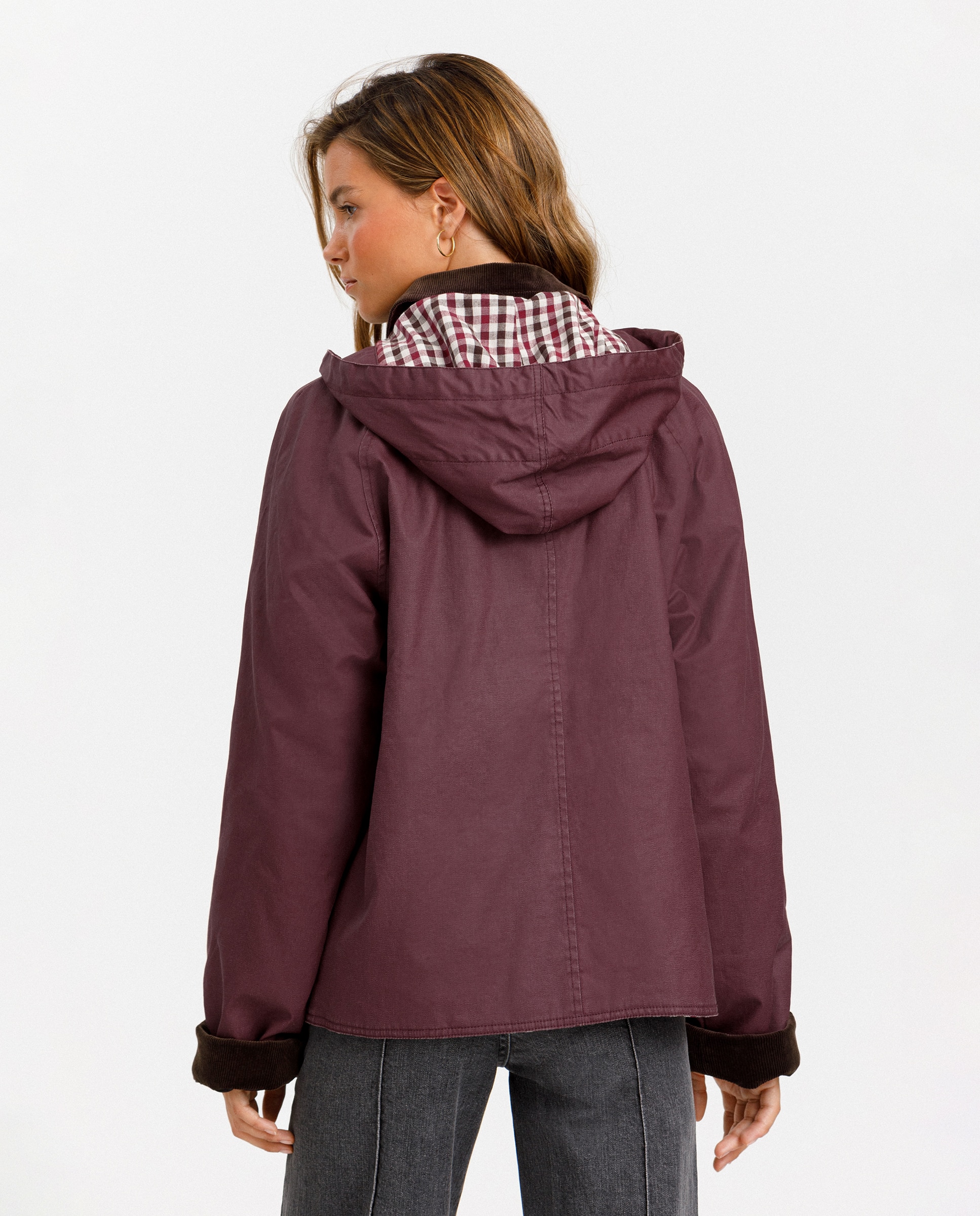 Parka com Capuz Bordeaux-2