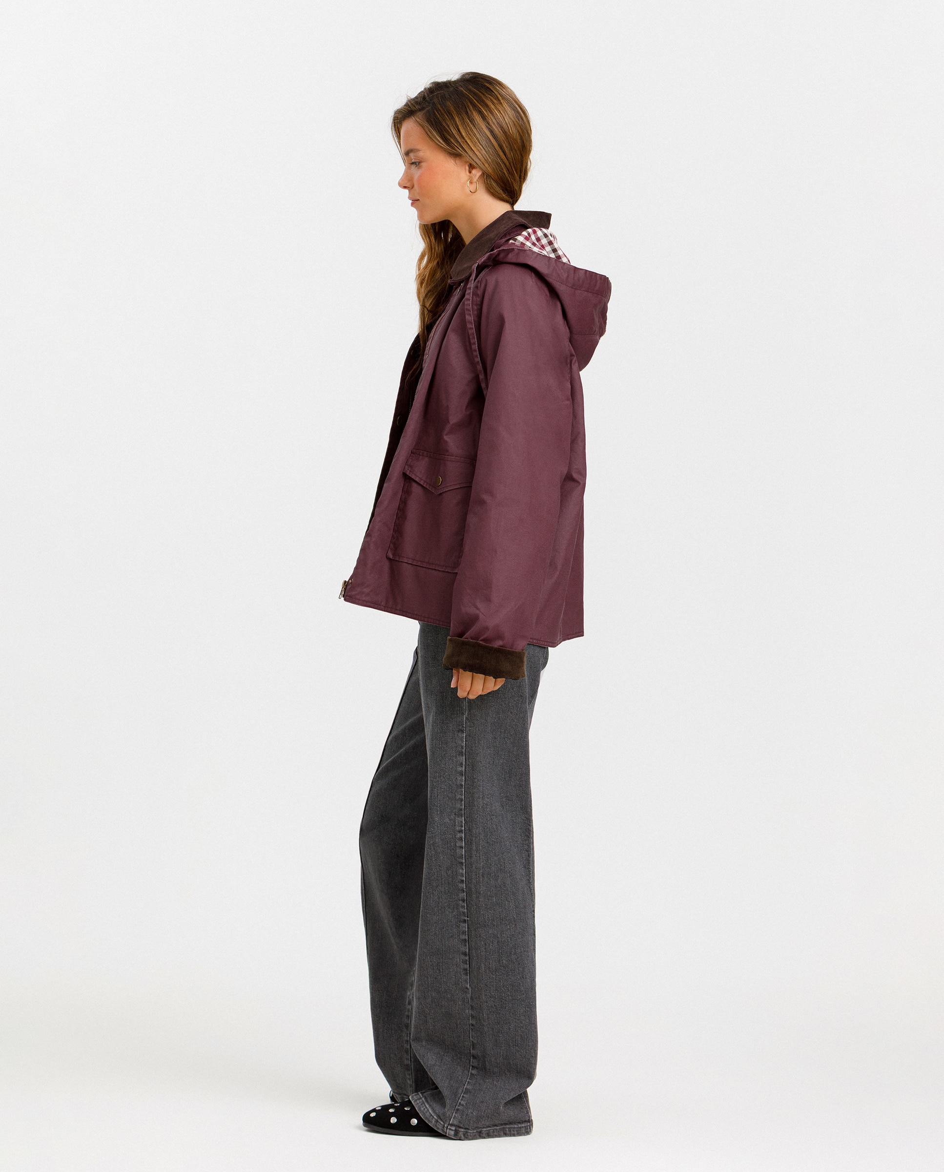 Parka com Capuz Bordeaux-4