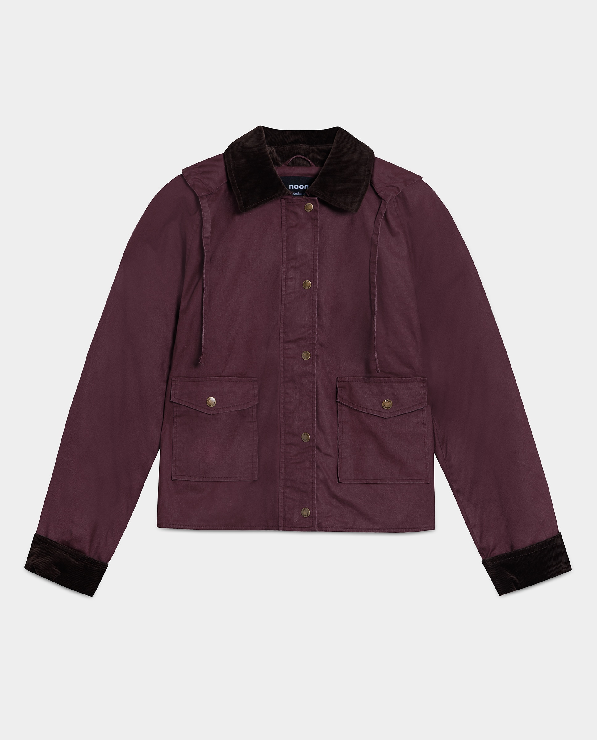 Parka com Capuz Bordeaux-5