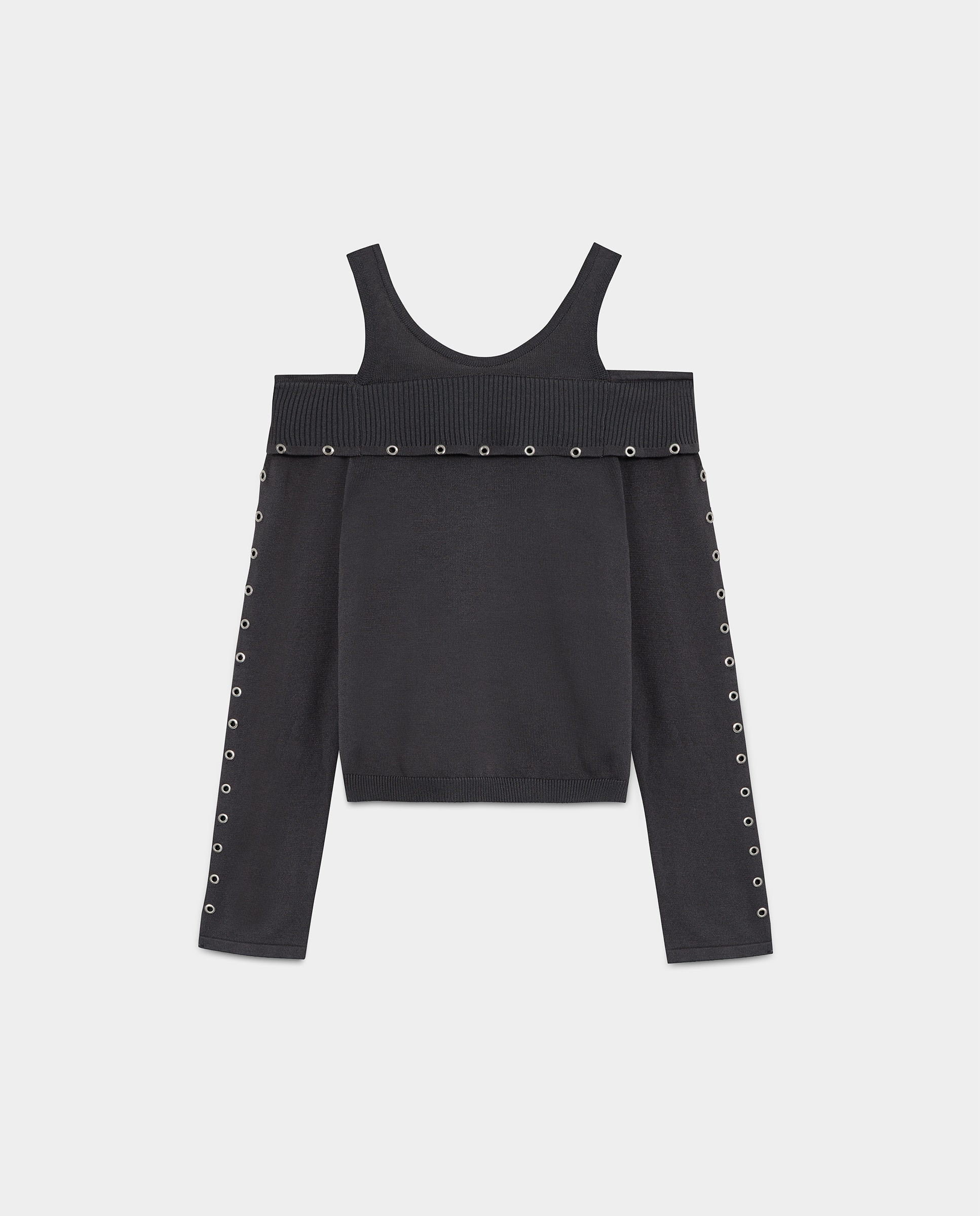 Camisola com Ilhós Antracite / Cinzento-5