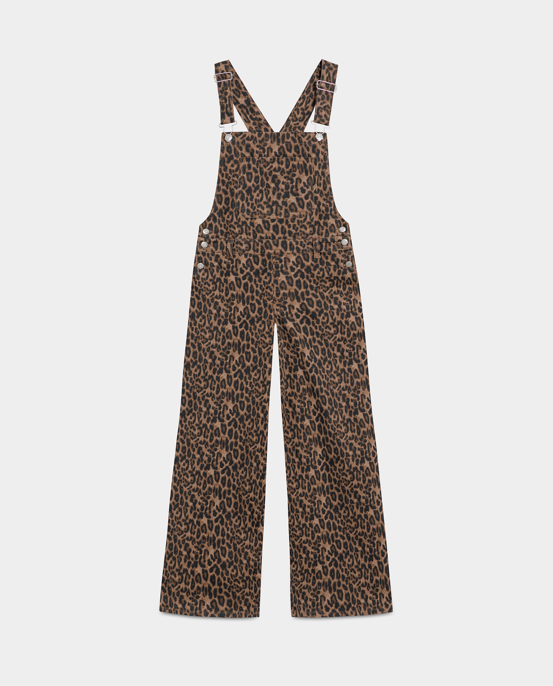 Jardineiras Estampadas Leopardo Castanho-5