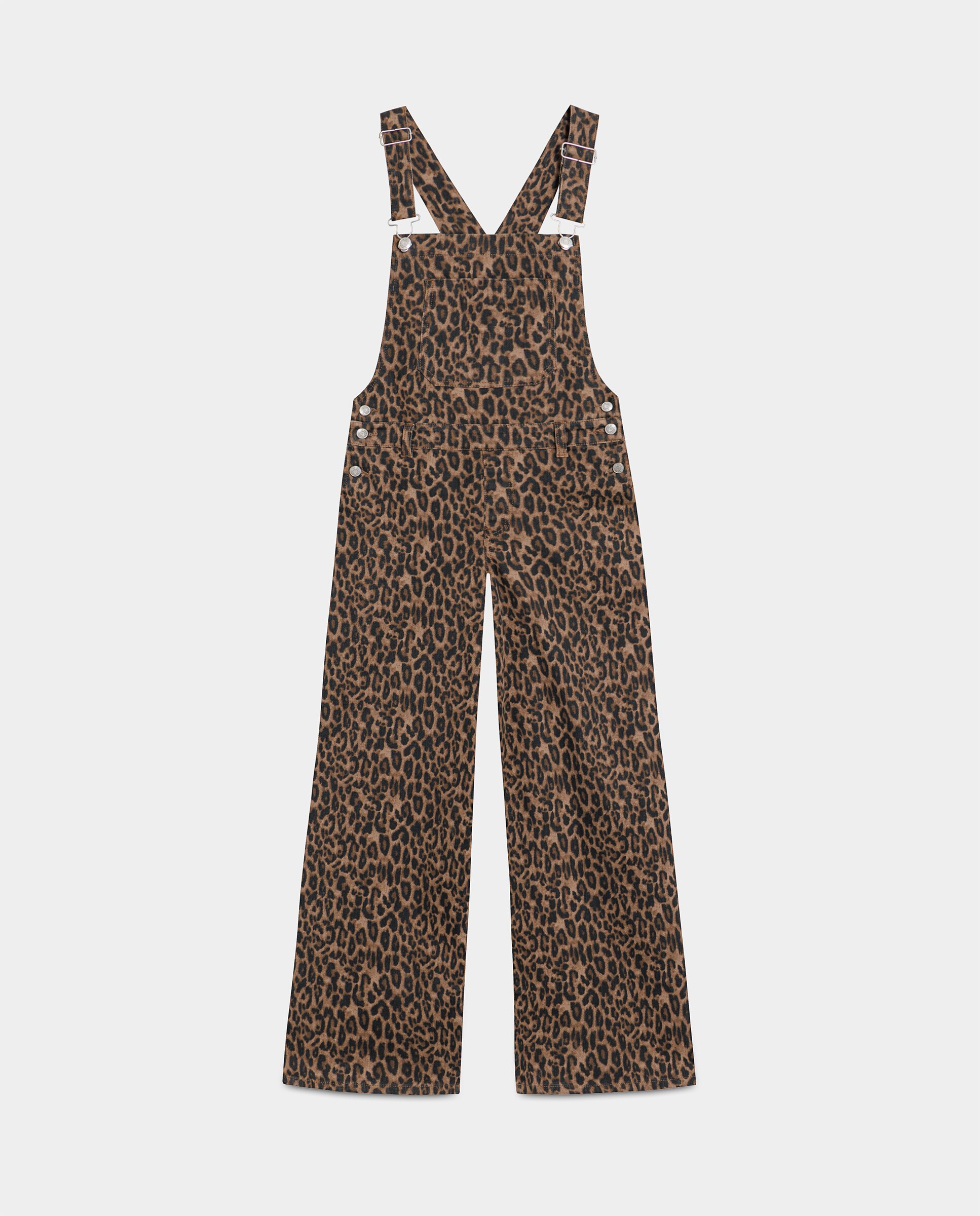 Jardineiras Estampadas Leopardo Castanho-5