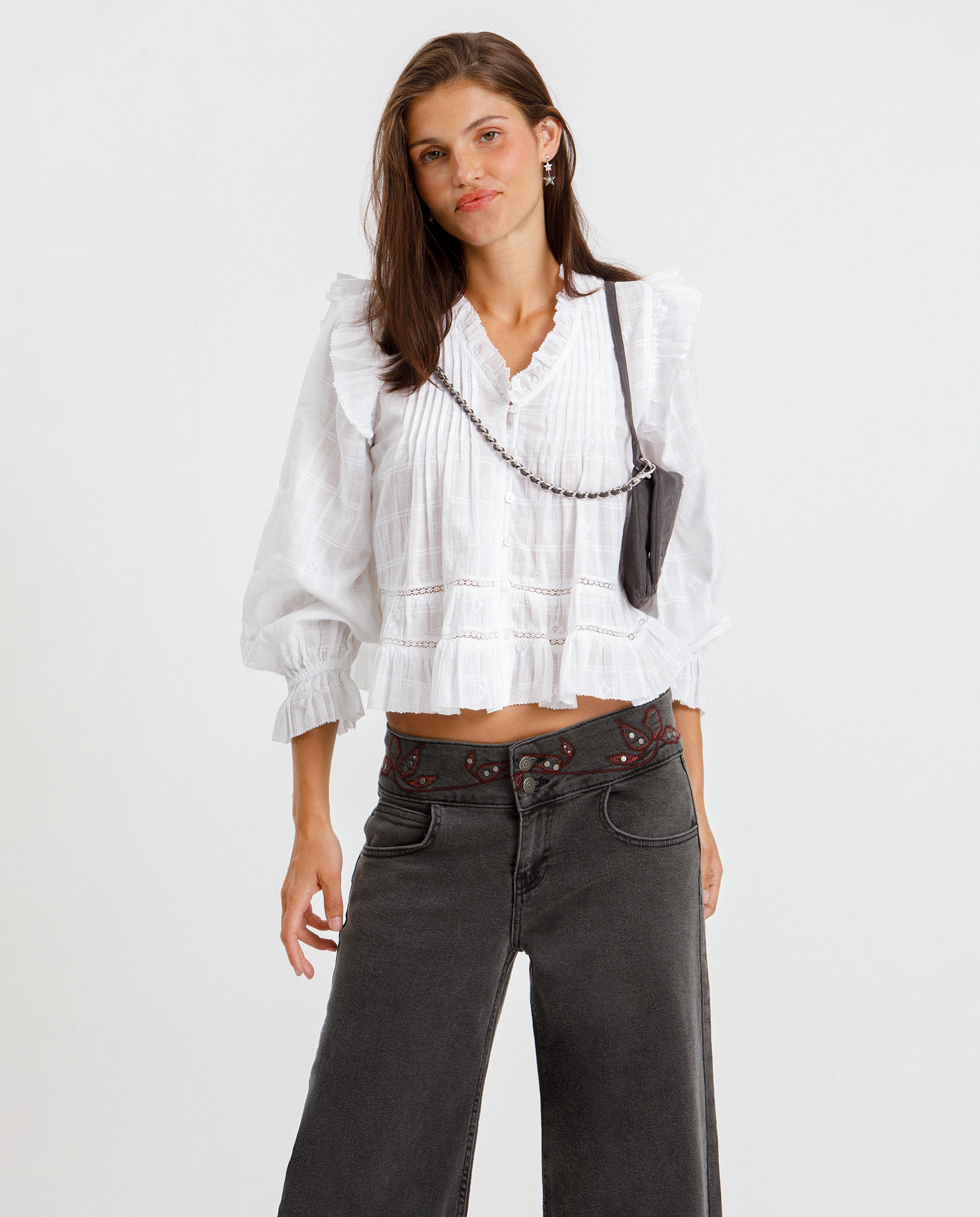 Imagem 0 de Blusa com Decote em V Aberto
