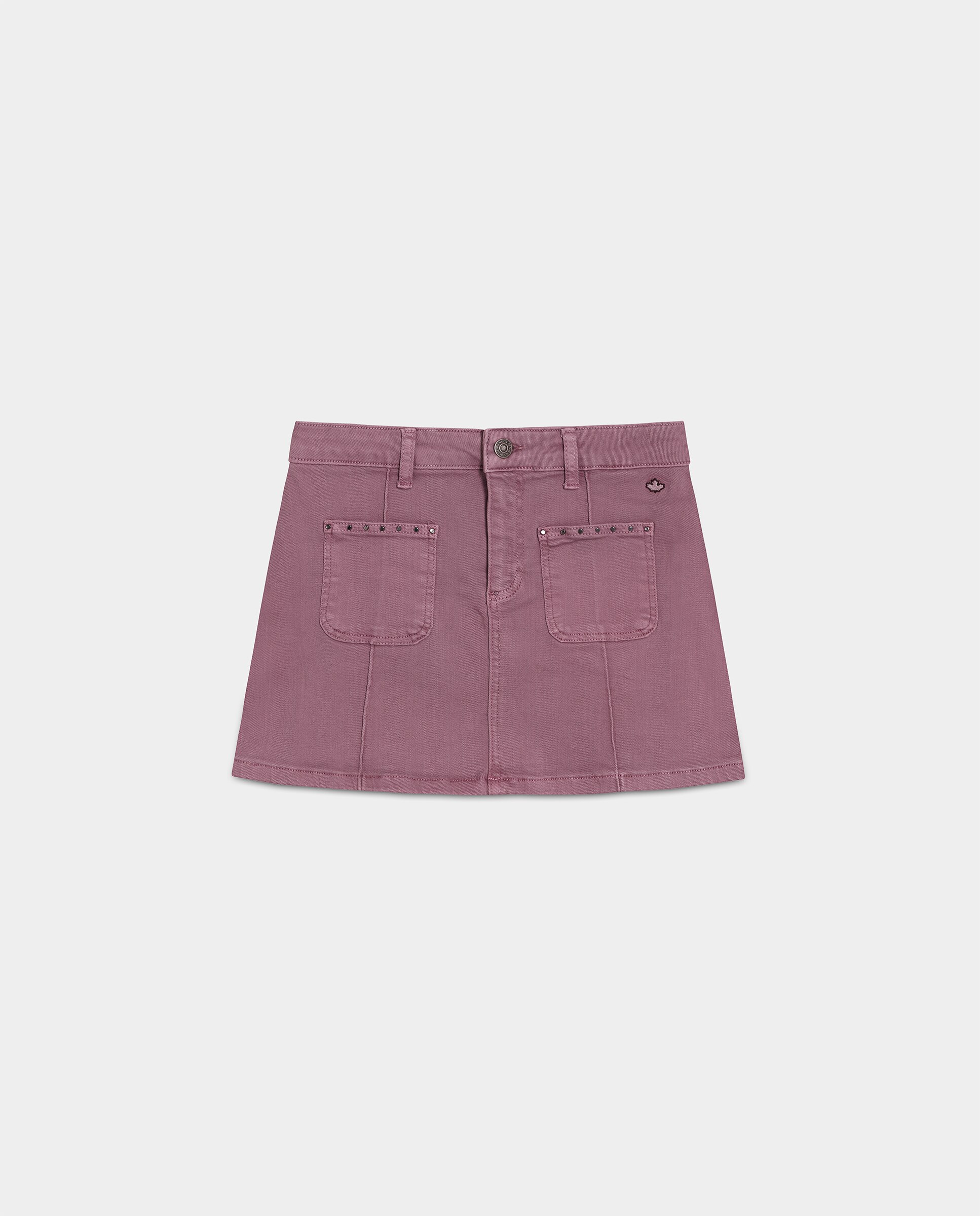 Saia Mini com Tachas Roxo-5