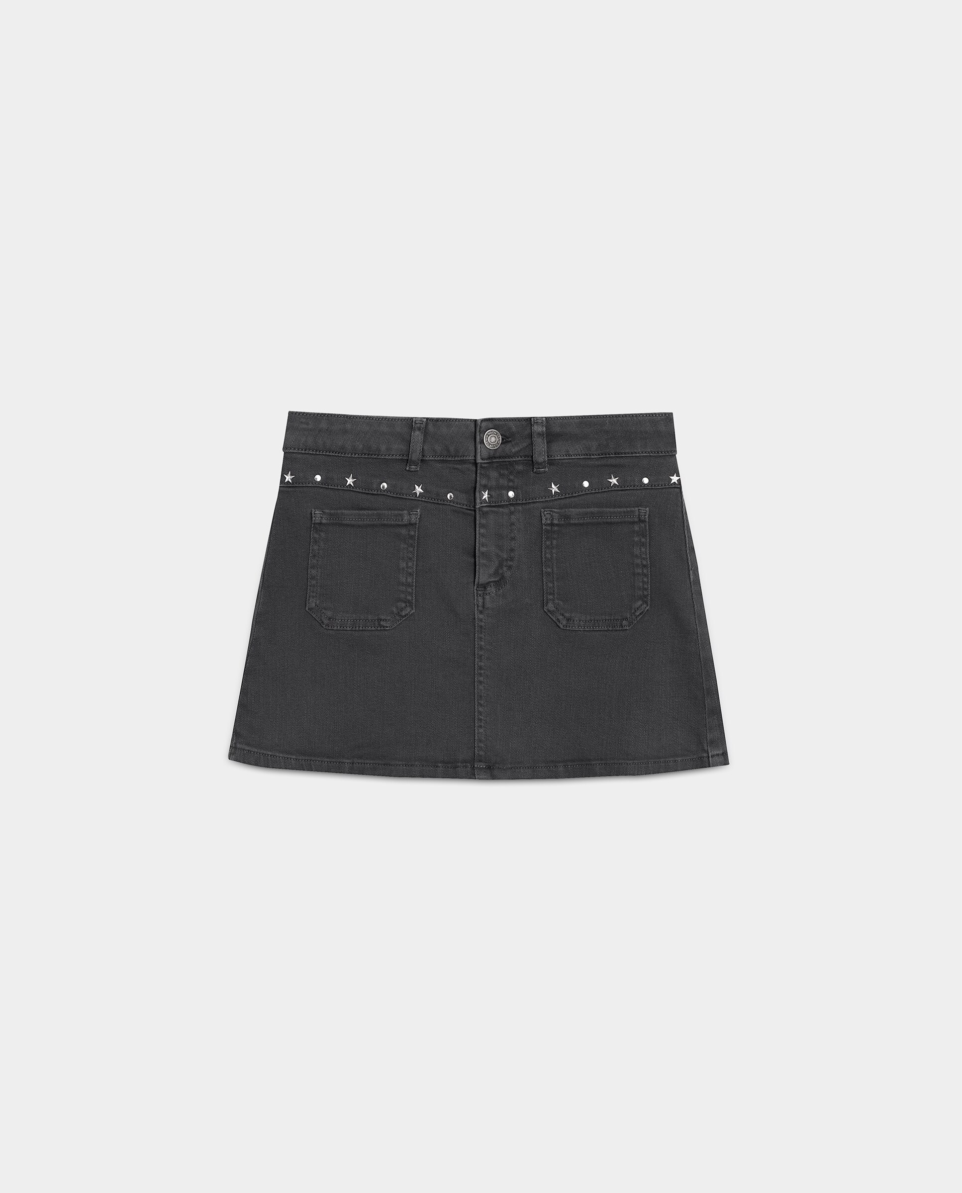 Saia Mini com Tachas Antracite / Cinzento-5