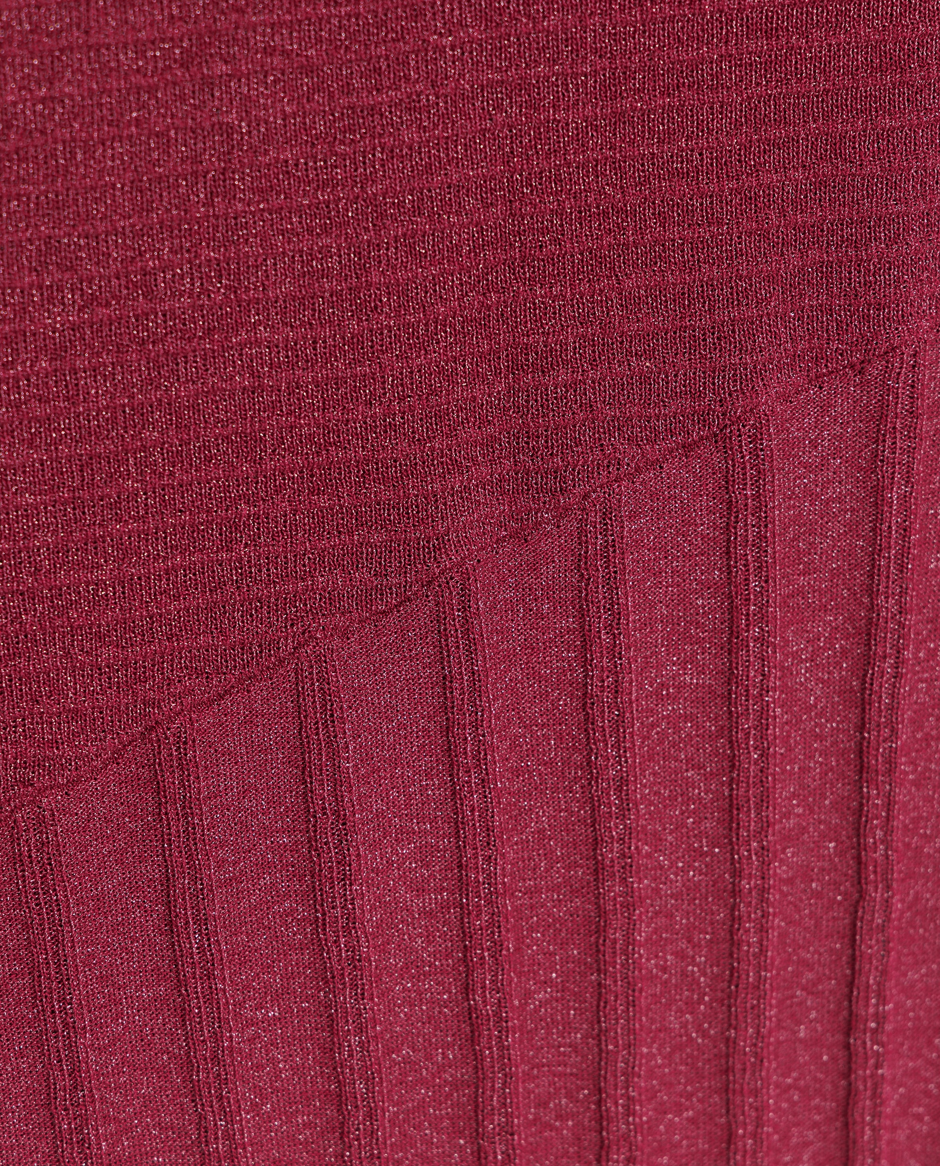 Vestido Midi Assimétrico com Gola Halter Bordeaux-4