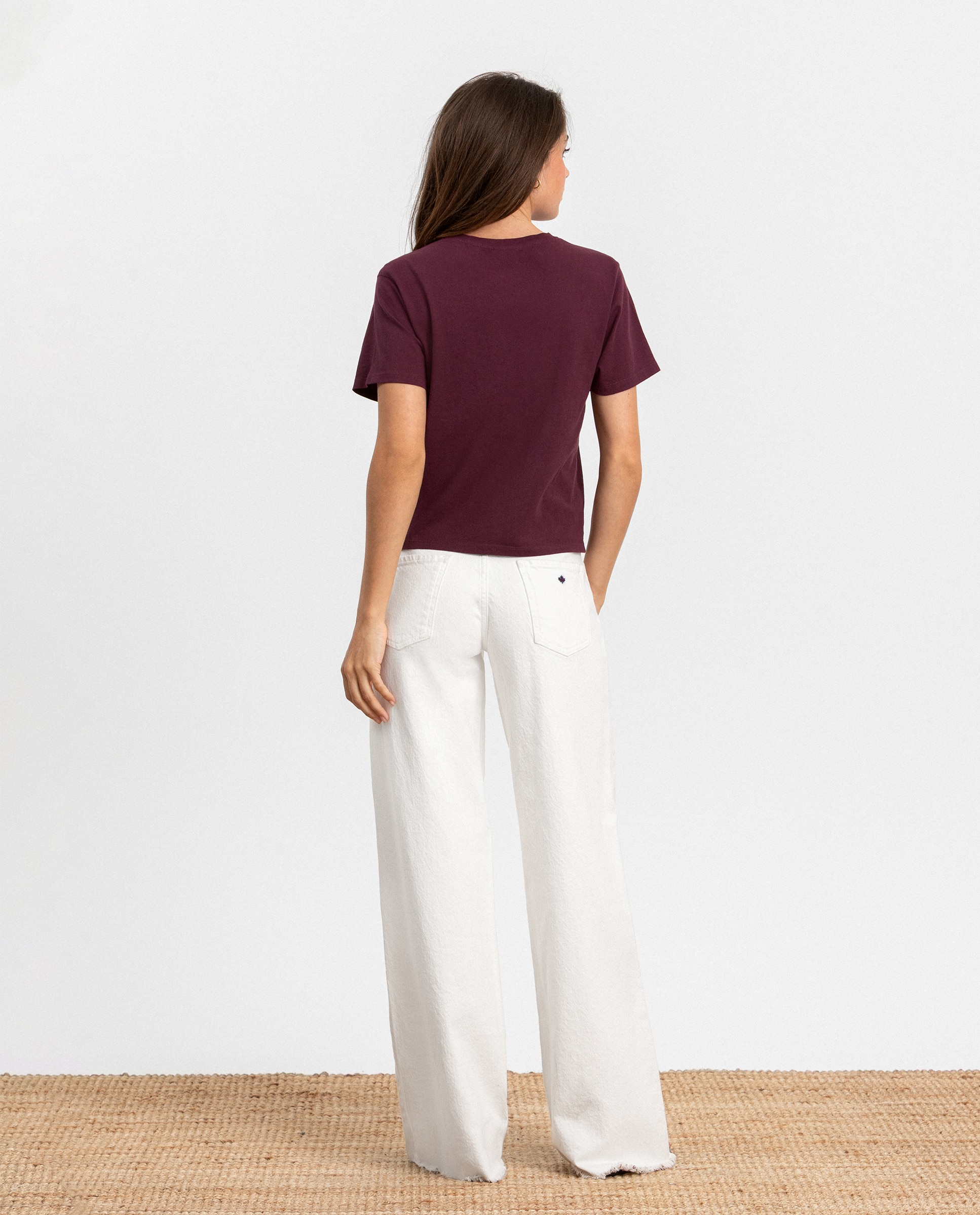 Jeans Wide Leg com Laçada Branco-2