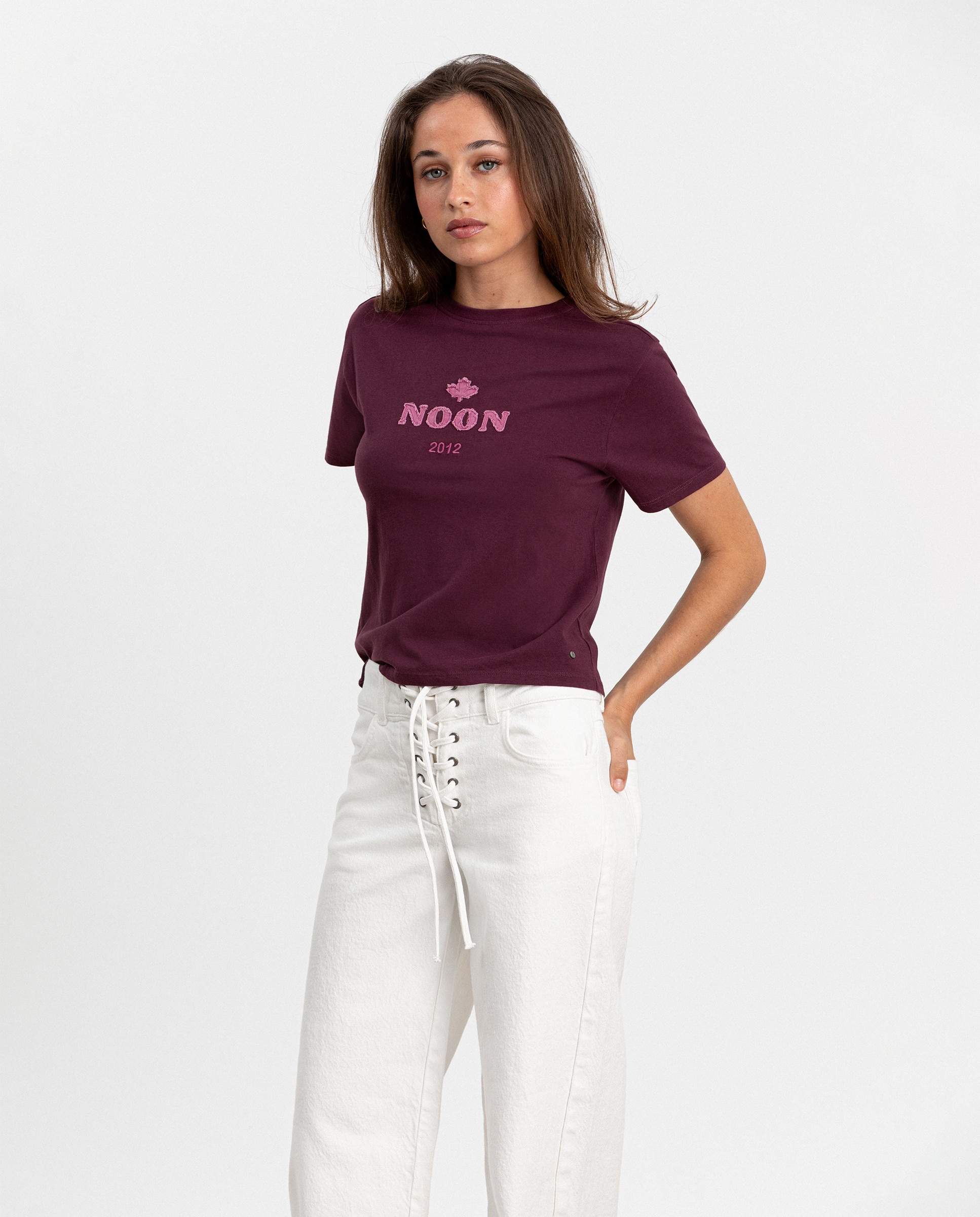 Jeans Wide Leg com Laçada Branco-3