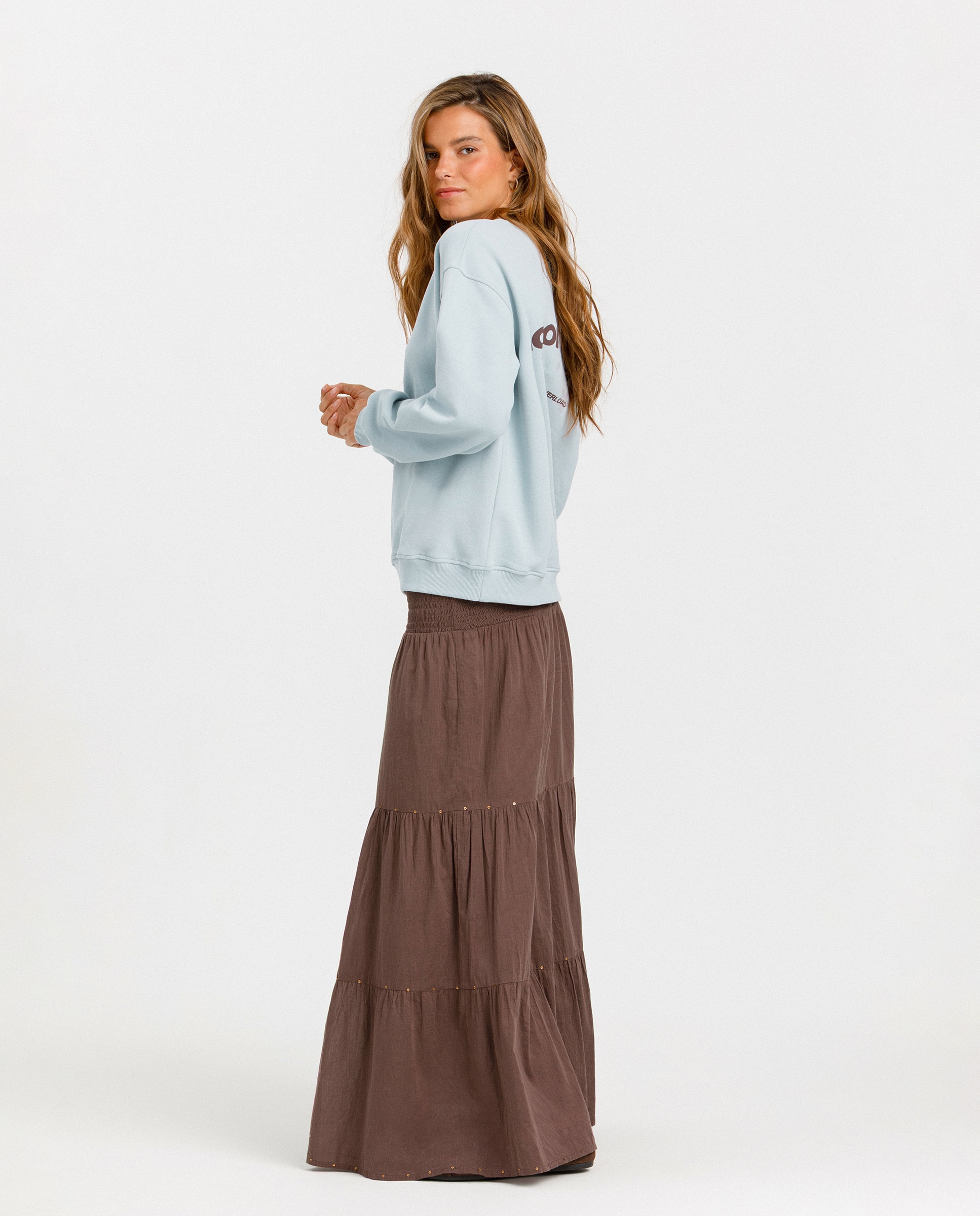 Sweatshirt com Print Posterior Azul-escuro-3